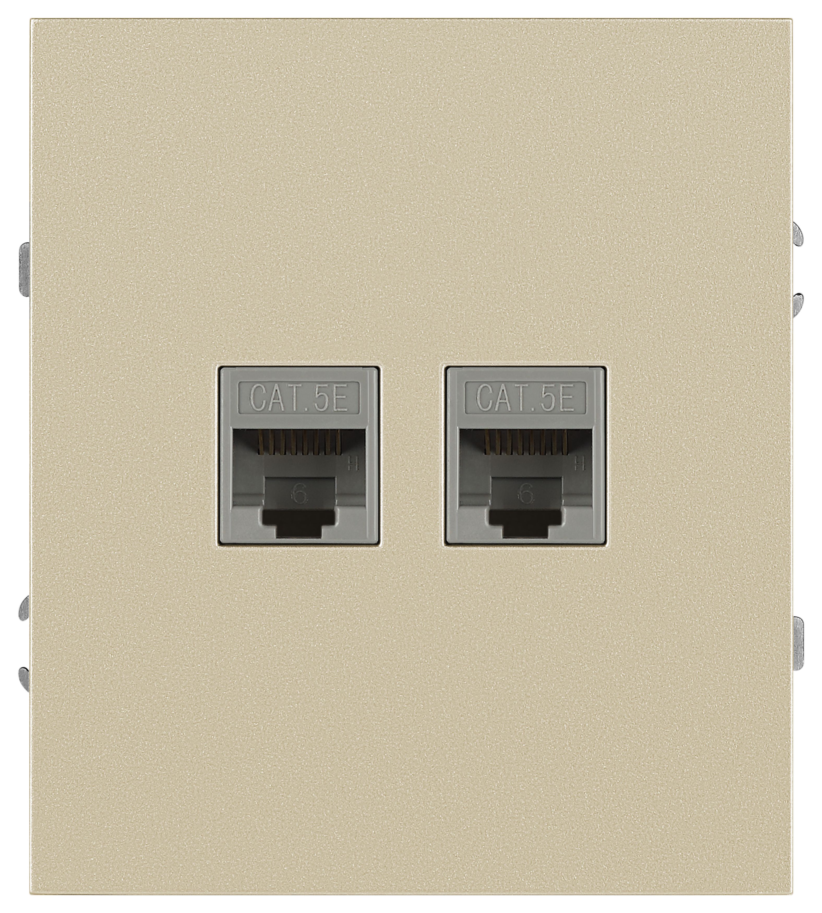 Розетка ЭРА Arktik 16-3108-04 информационная двойная 2XRJ45 шампань