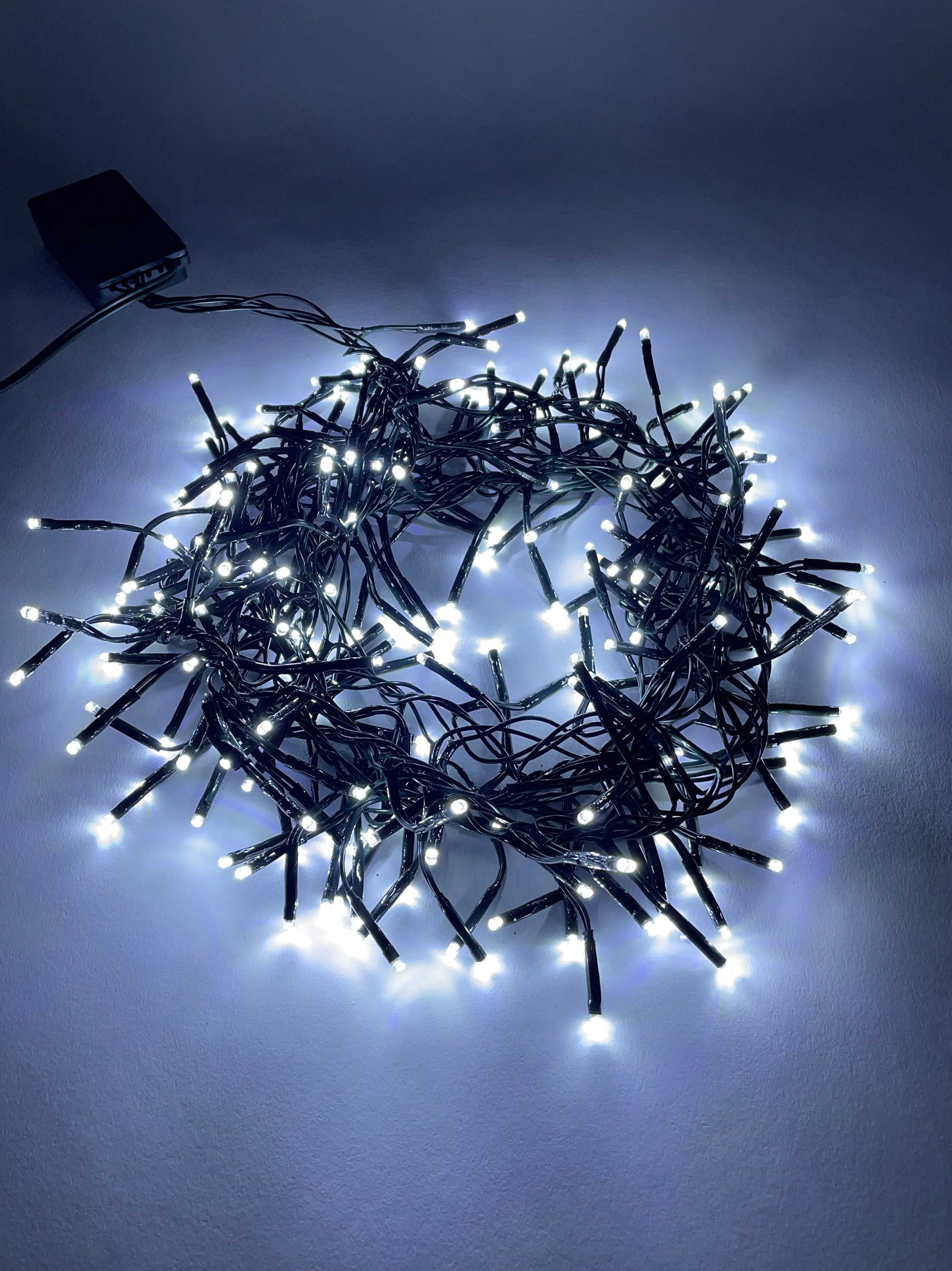 ENIN - GC ЭРА Гирлянда LED Нить Мишура 3,9 м зеленый провод, холодный свет, 220V (24/576)