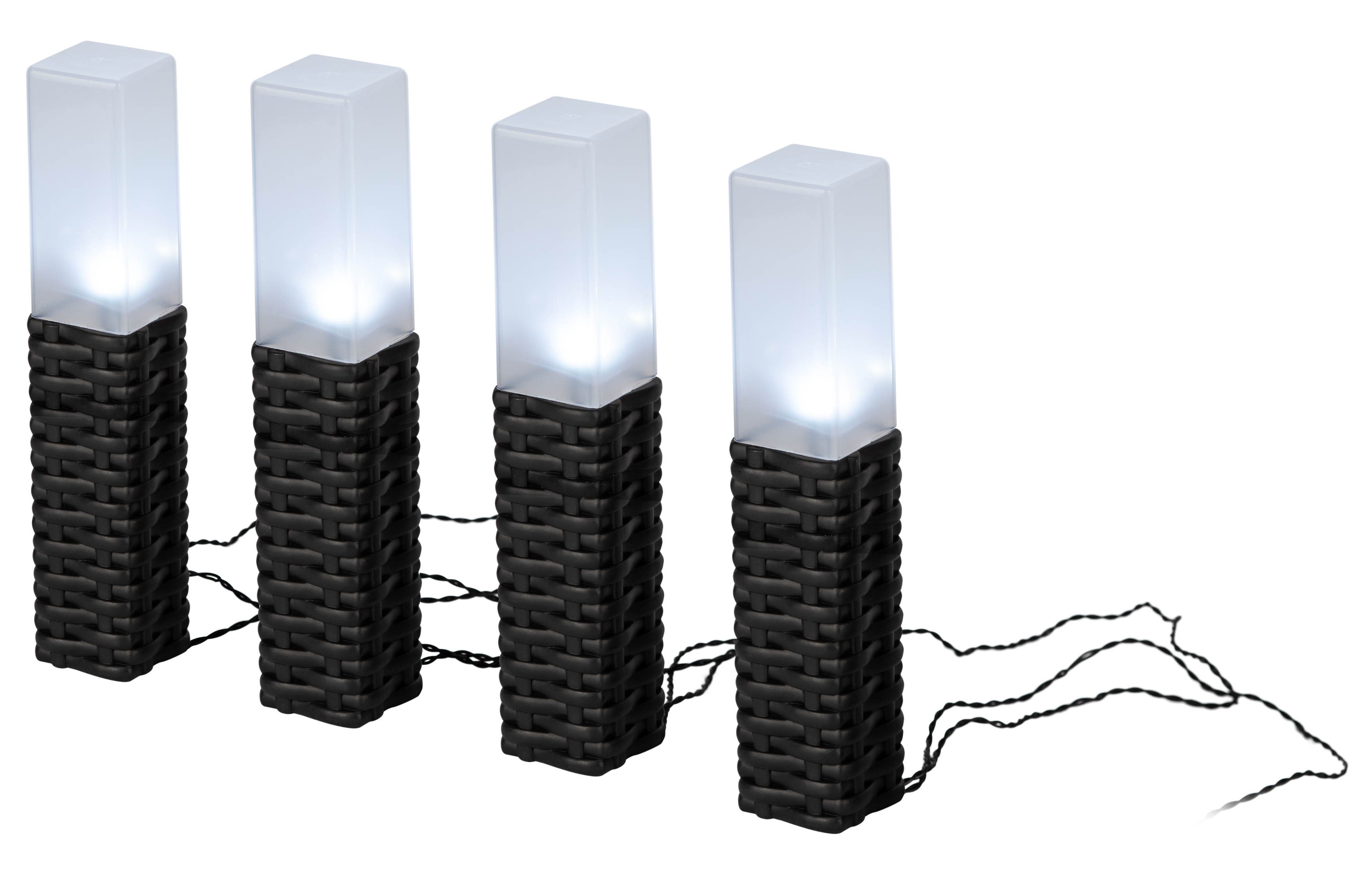 Светильник уличный ЭРА ERASF23-14 Ротанг на солнечной батарее высота 41 см 4 шт 4 LED