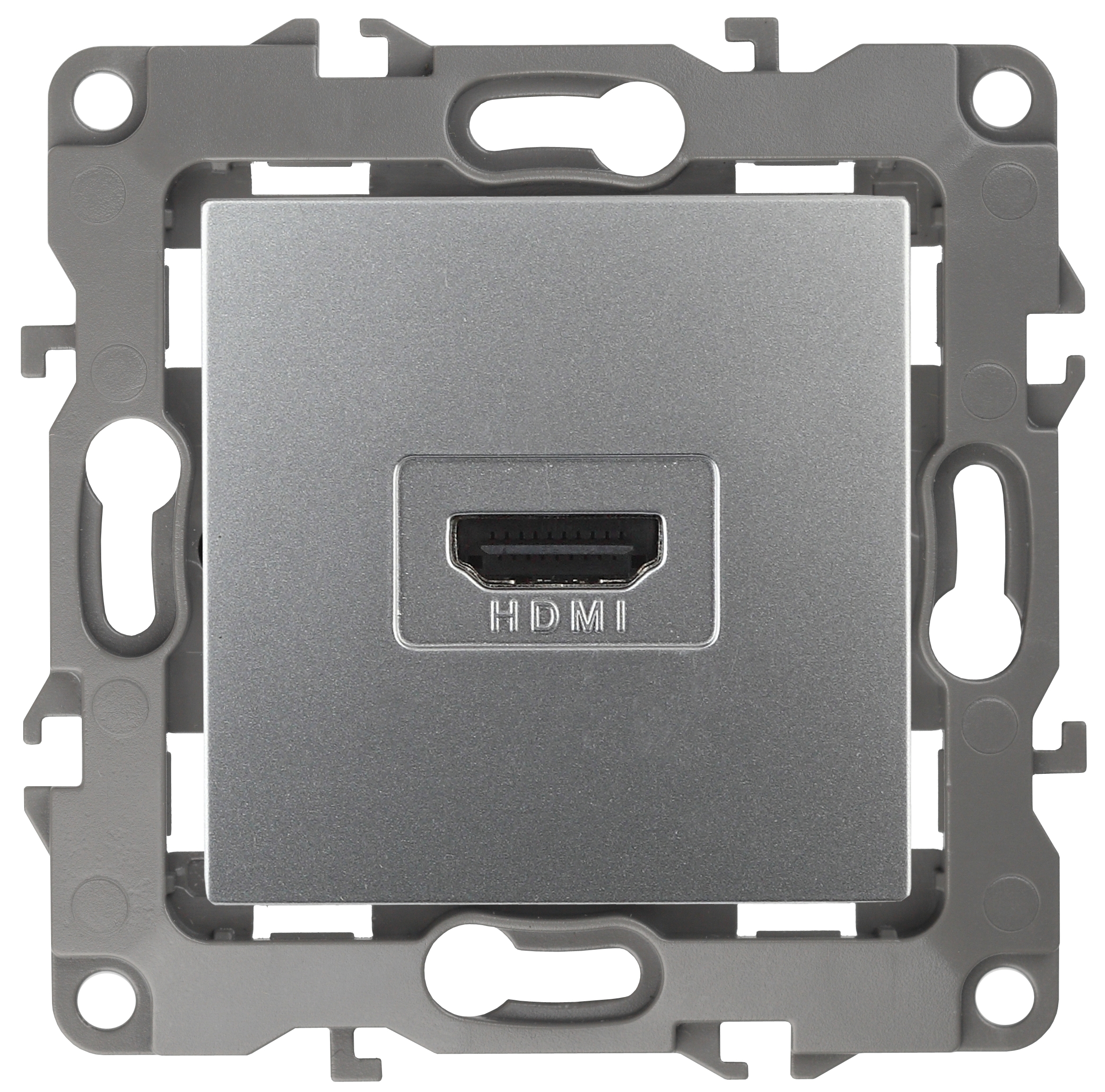Розетка ЭРА Серия 12 12-3114-03 HDMI IP20 алюминий