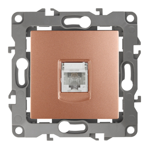 Розетка ЭРА Серия 12 12-3105-14 телефонная RJ11 IP20 медь