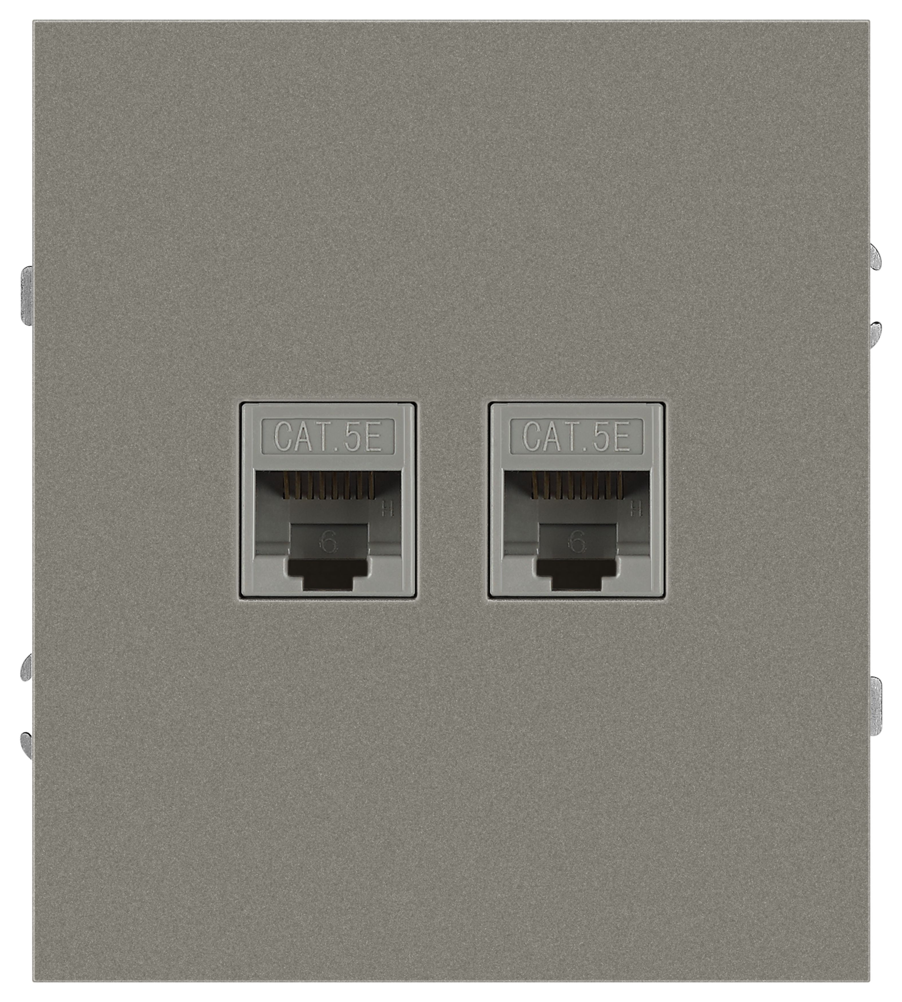 Розетка ЭРА Arktik 16-3108-07 информационная двойная 2XRJ45 титан