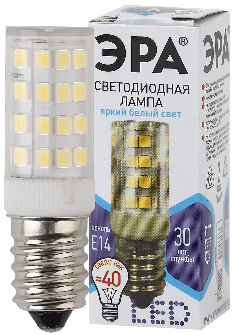 Лампа светодиодная ЭРА STD LED T25-5W-CORN-840-E14 5Вт нейтральный белый свет Е14