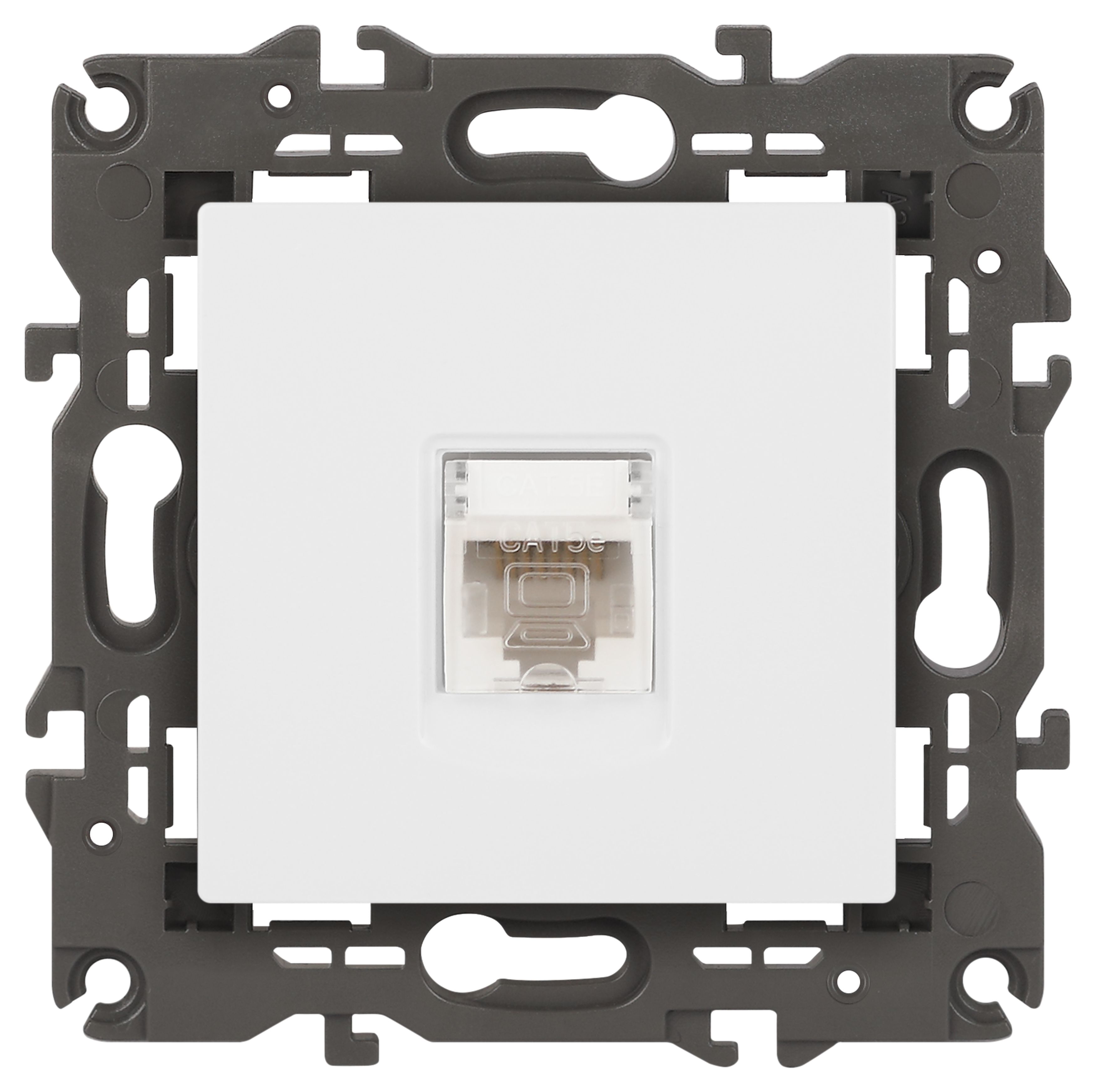 Розетка ЭРА Elegance 14-3107-01М RJ45, белый матовый