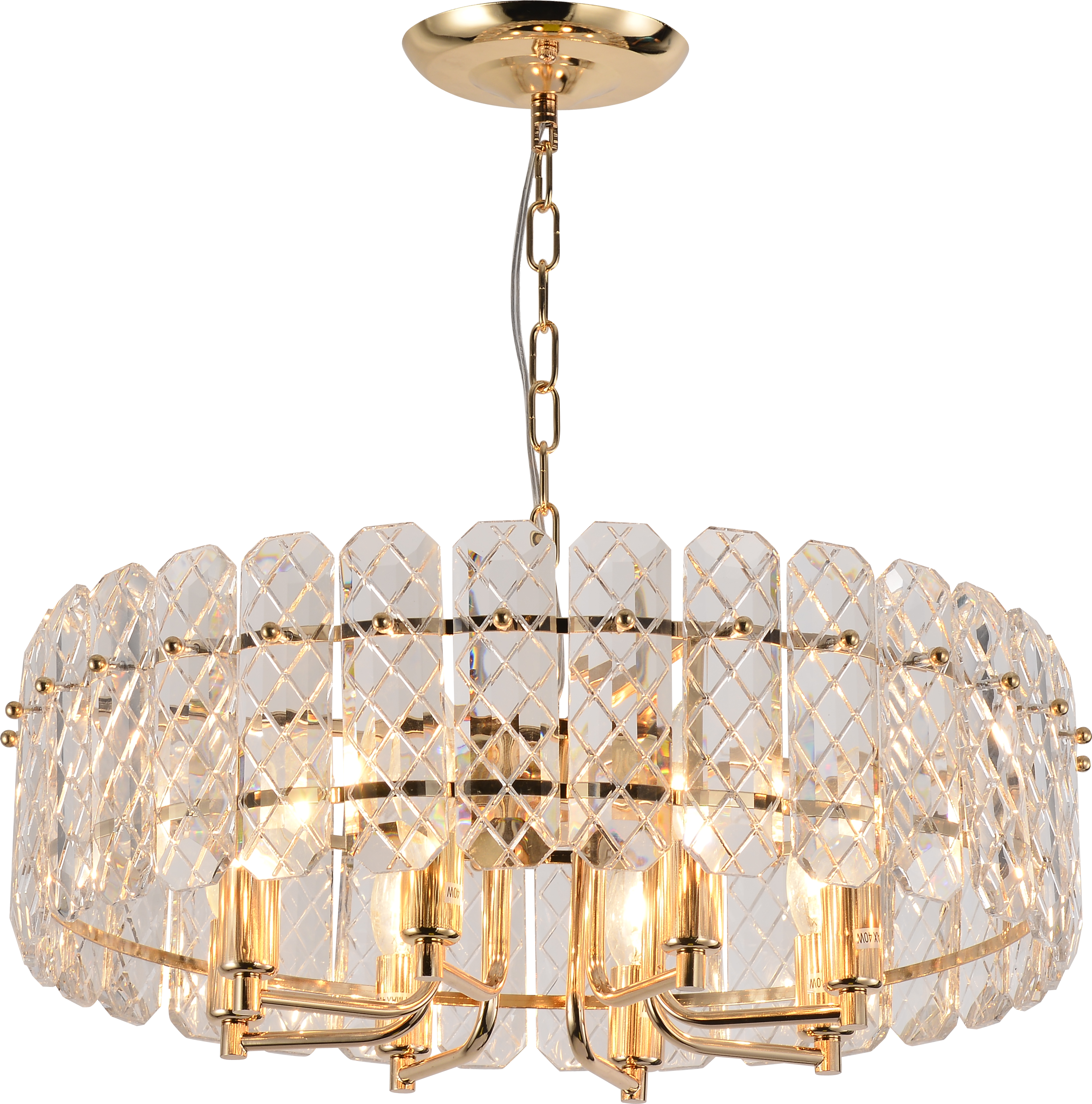 Люстра Rivoli Sylvia 1049-308 8 х Е14 40 Вт хрусталь