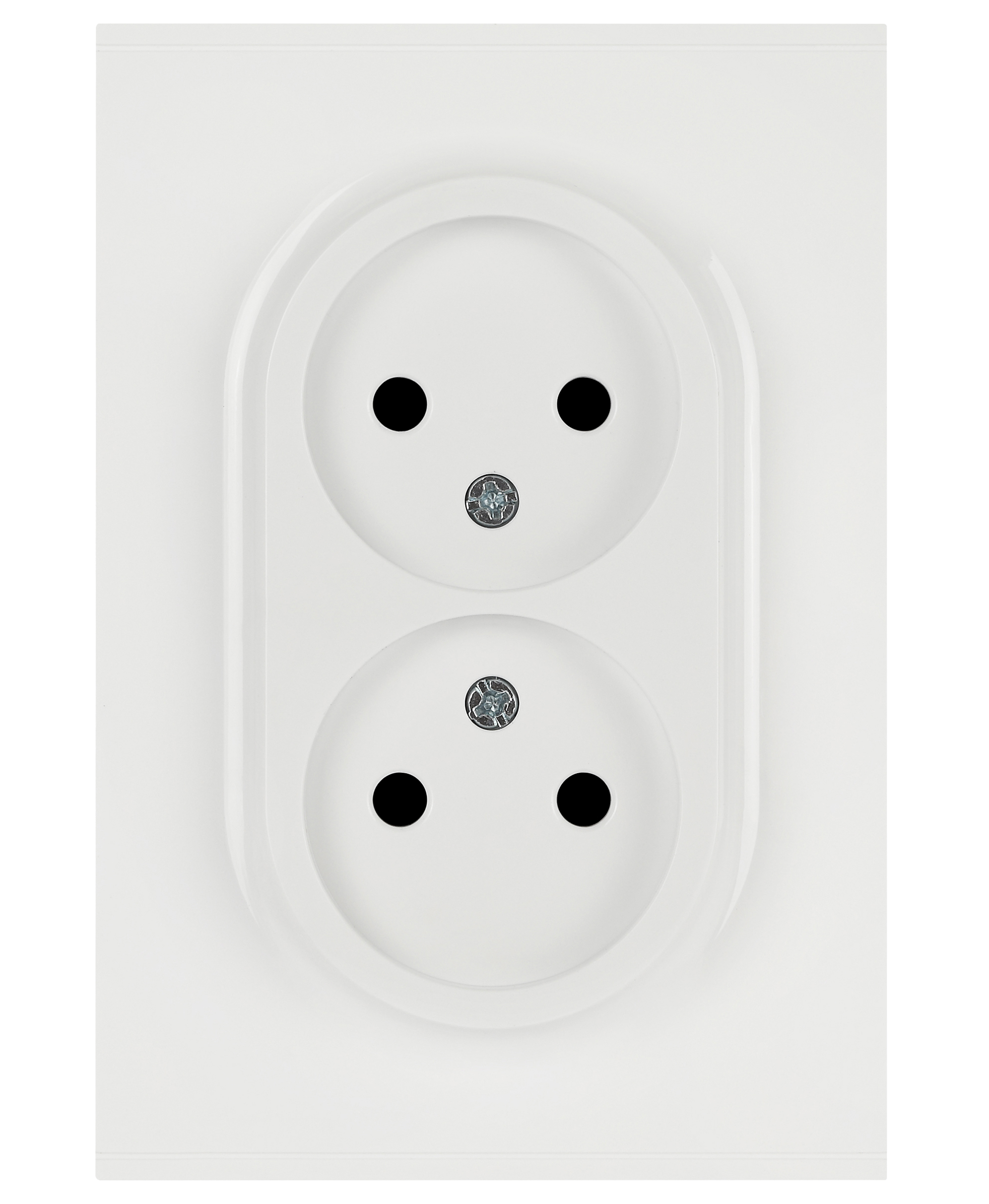 Розетка ЭРА Arktik 16-2107-01 без заземления двойная 2X2P 16А-250В белый