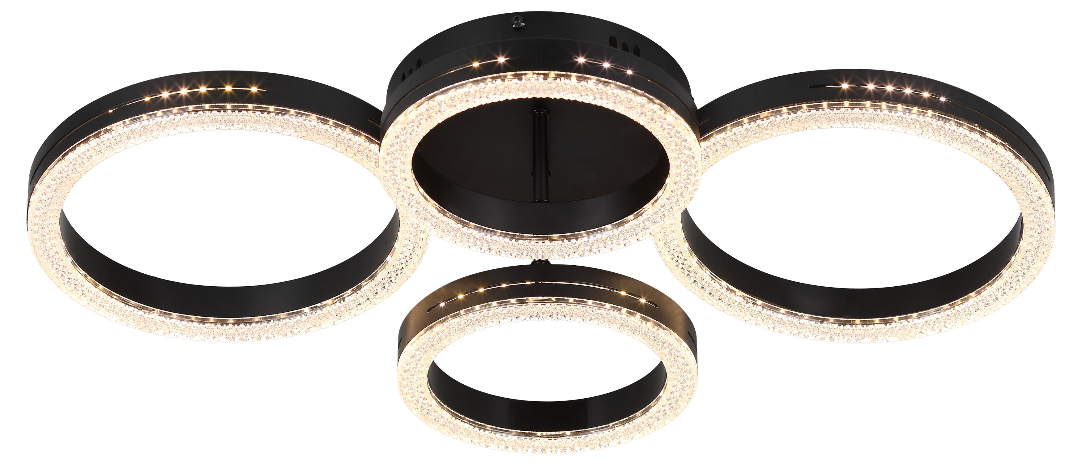 Светильник потолочный светодиодный Rivoli Flora 6191-201 LED 75Вт 3000-6000К чёрный с пультом