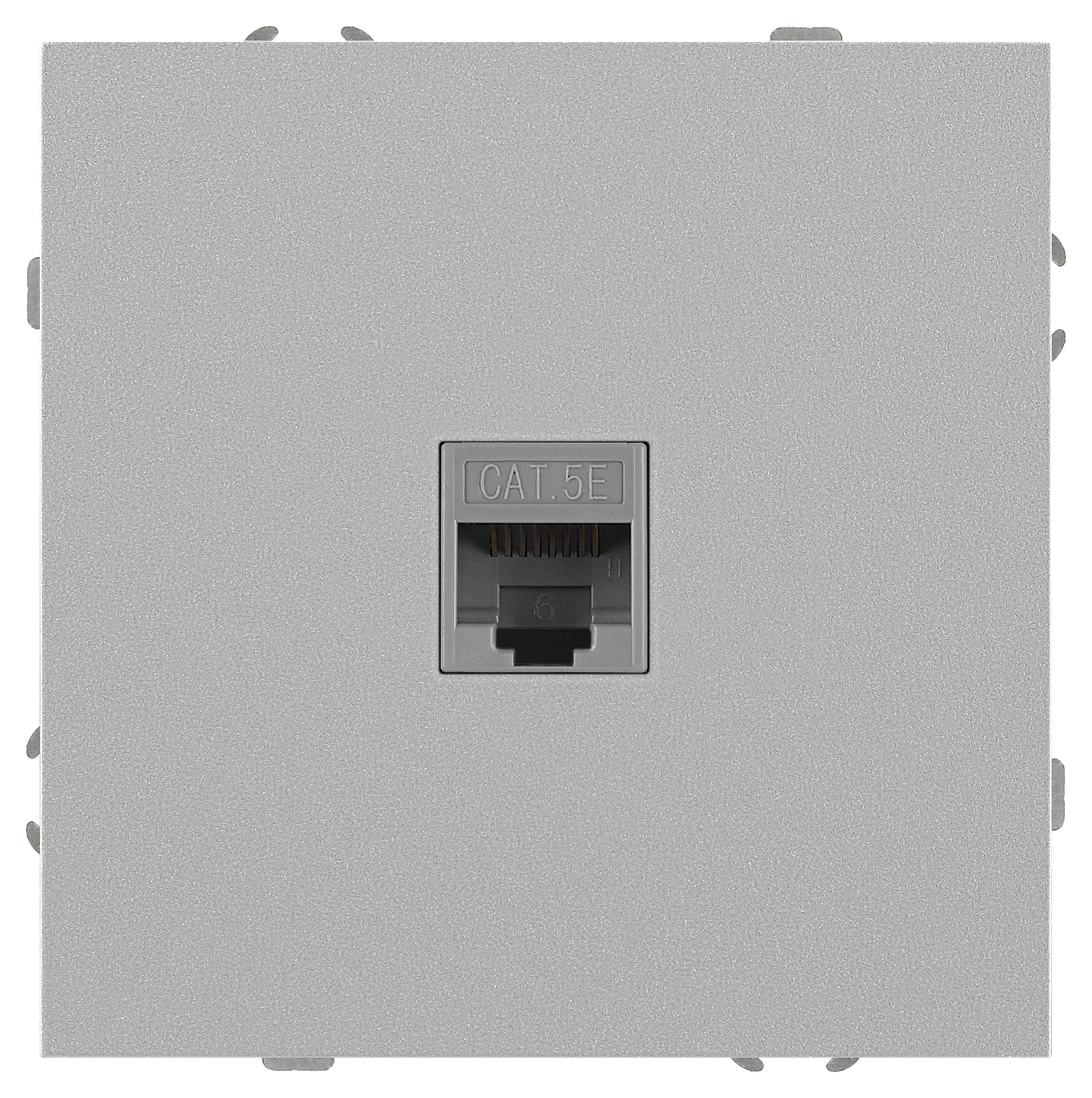 Розетка ЭРА Galaxy 15-3107-03 информационная RJ45 IP20 алюминий