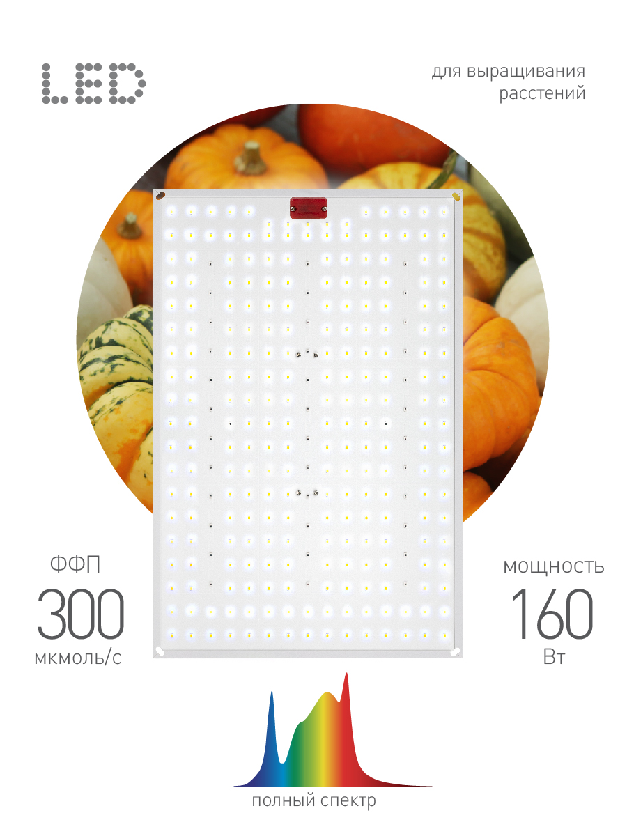 Квантум борд ЭРА FITO-160W-LED-QB Quantum board фитопрожектор полного спектра 160 Вт