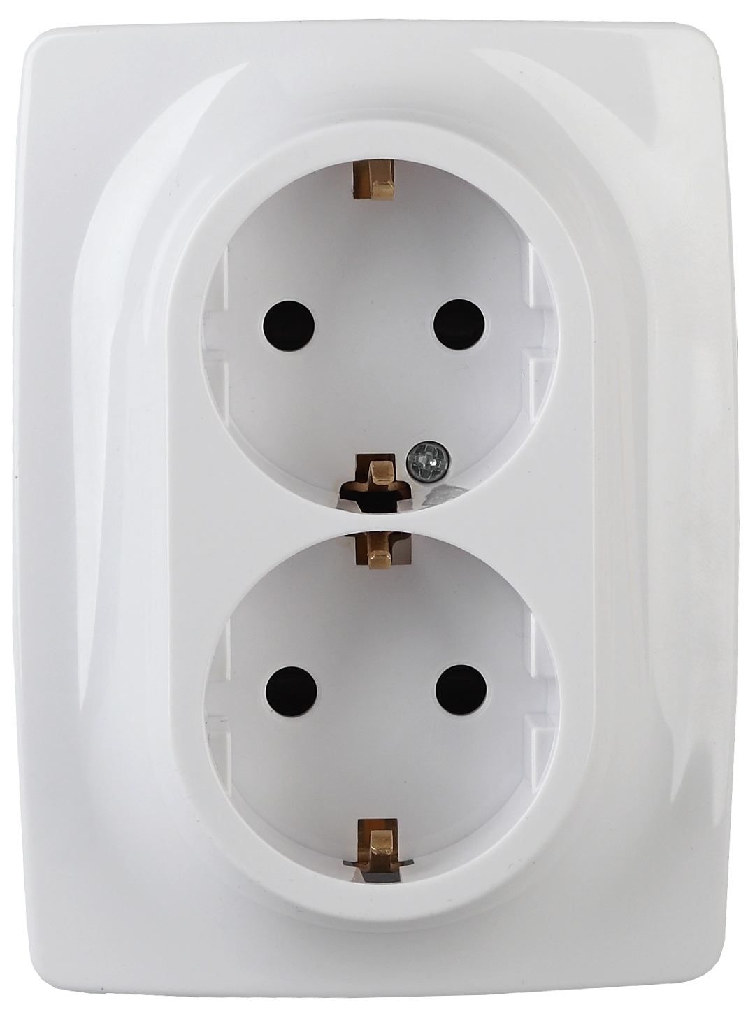Розетка ЭРА Серия 12 12-2106-01 двойная с заземлением 2X2P+E Schuko 16A-250В IP20 белый