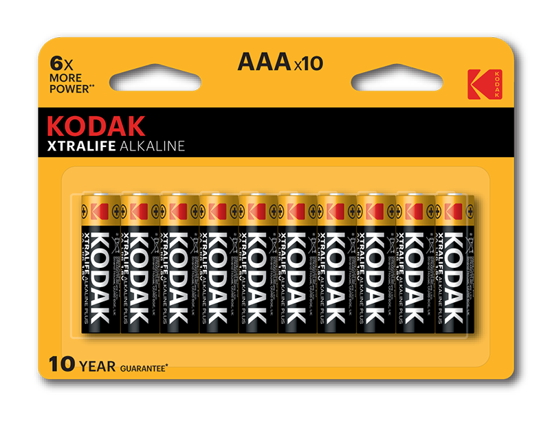 Батарейки Kodak LR03-8+2BL XTRALIFE Alkaline [K3A-8+2] (120/480/38400)