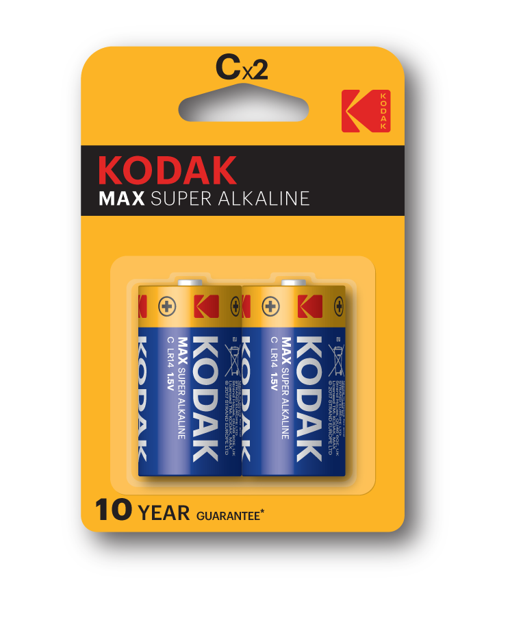 Батарейки Kodak LR14-2BL MAX SUPER Alkaline [KC-2] (20/200/6000)
