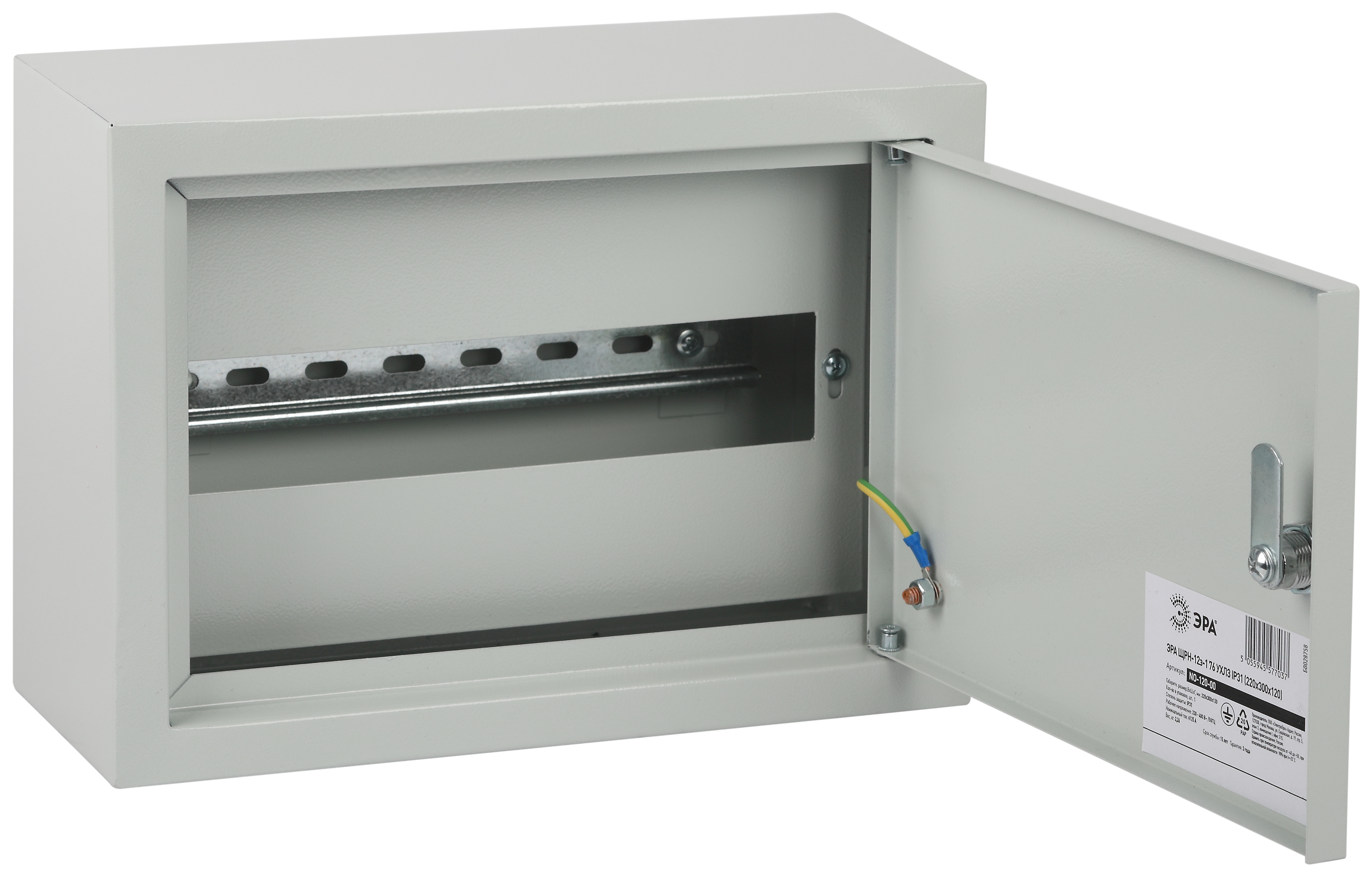 Корпус металлический навесной ЭРА ЩРН-12 (220х300х120) IP31 УХЛЗ серый