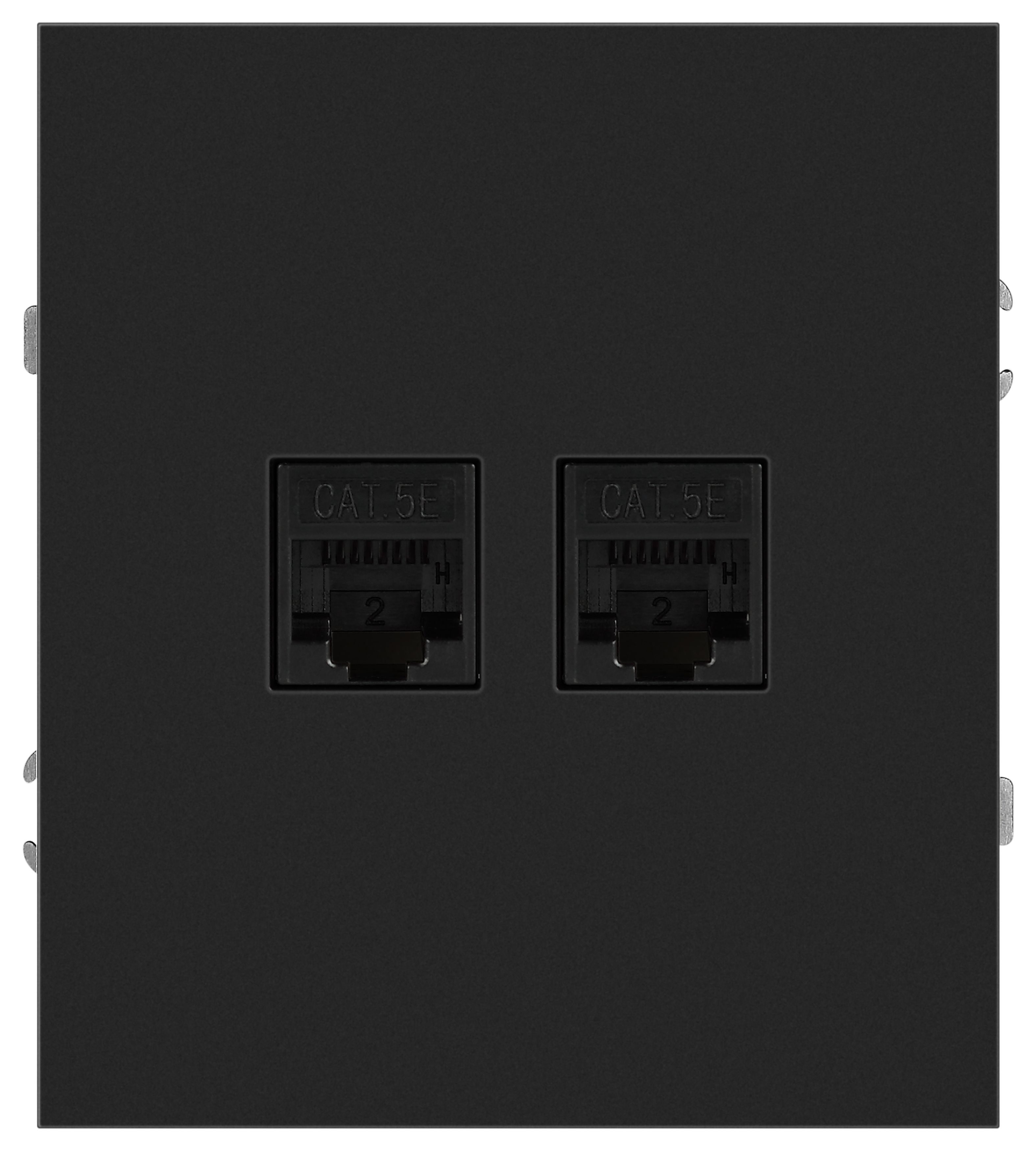 Розетка ЭРА Arktik 16-3108-05 информационная двойная 2XRJ45 антрацит