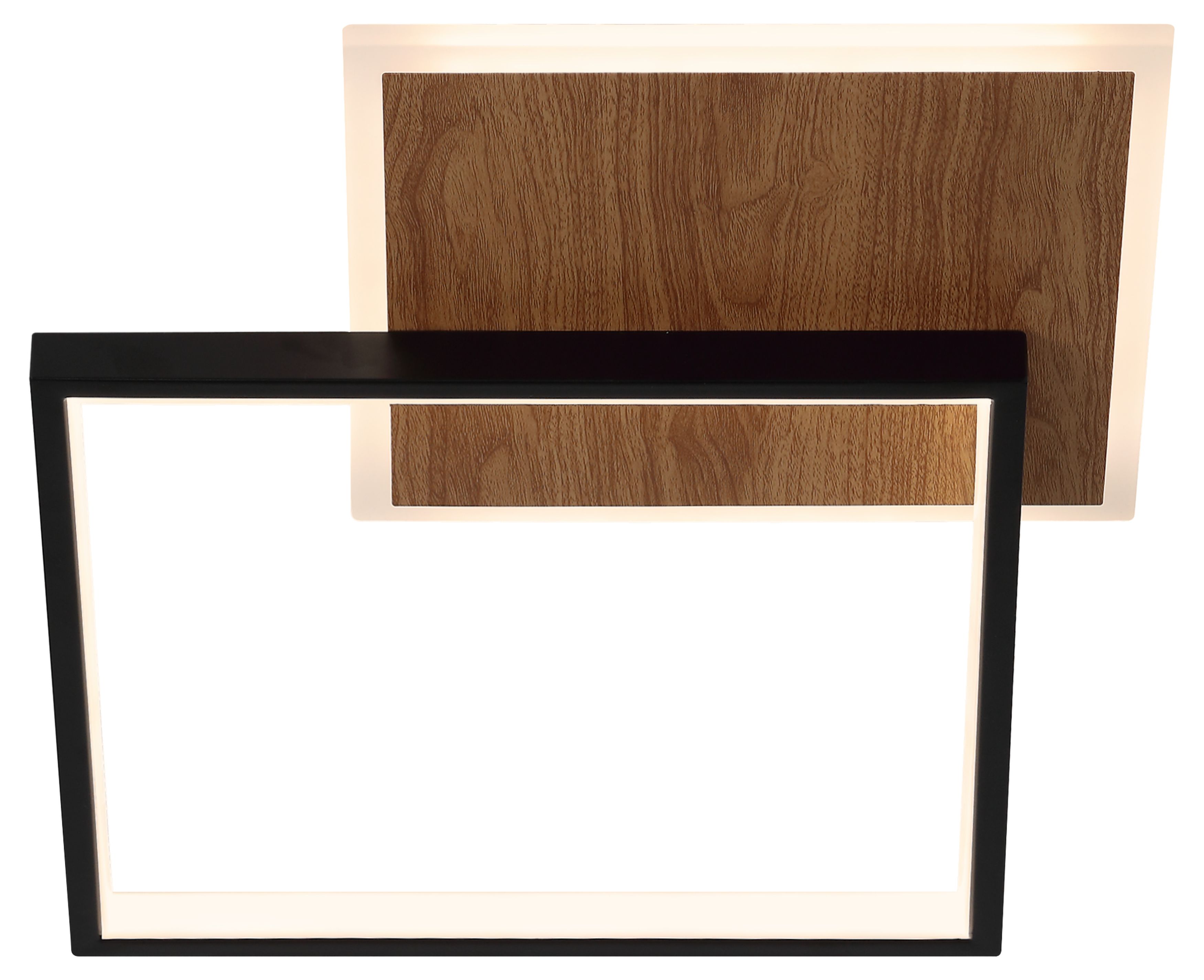 Светильник потолочный светодиодный ЭРА Модерн Ferre CLL-1-60-RC BK+Wood с ДУ 3K-6,5К черный-дерево