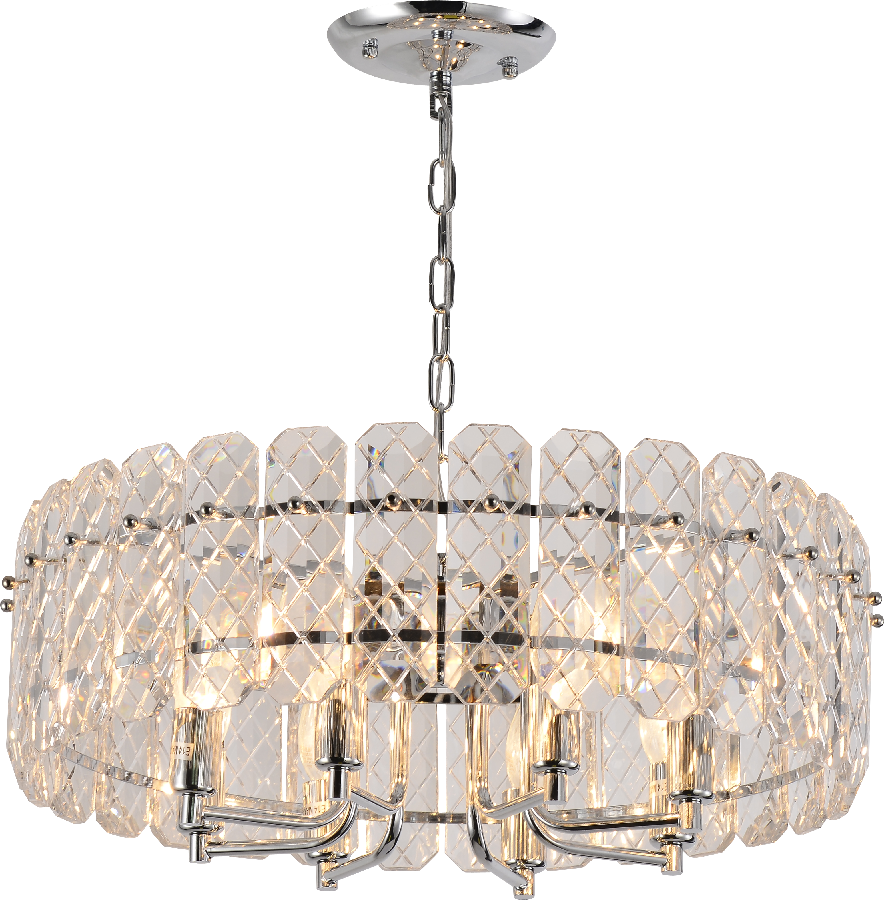 Люстра Rivoli Whitney 1050-308 8 х Е14 40 Вт хрусталь