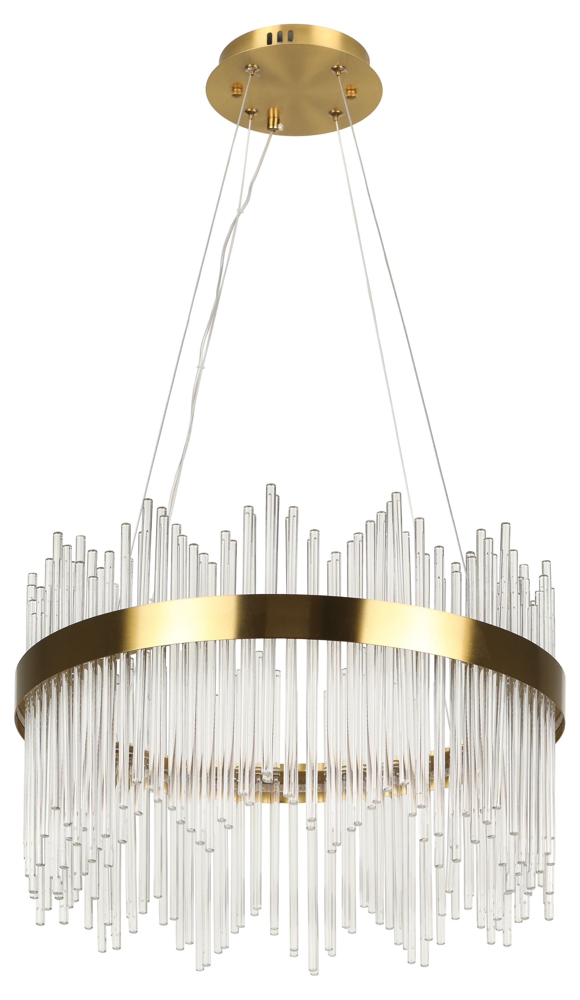 Люстра Rivoli Gwen 6192-201 подвесная светодиодная LED 3000-6300К 112 Вт с пультом