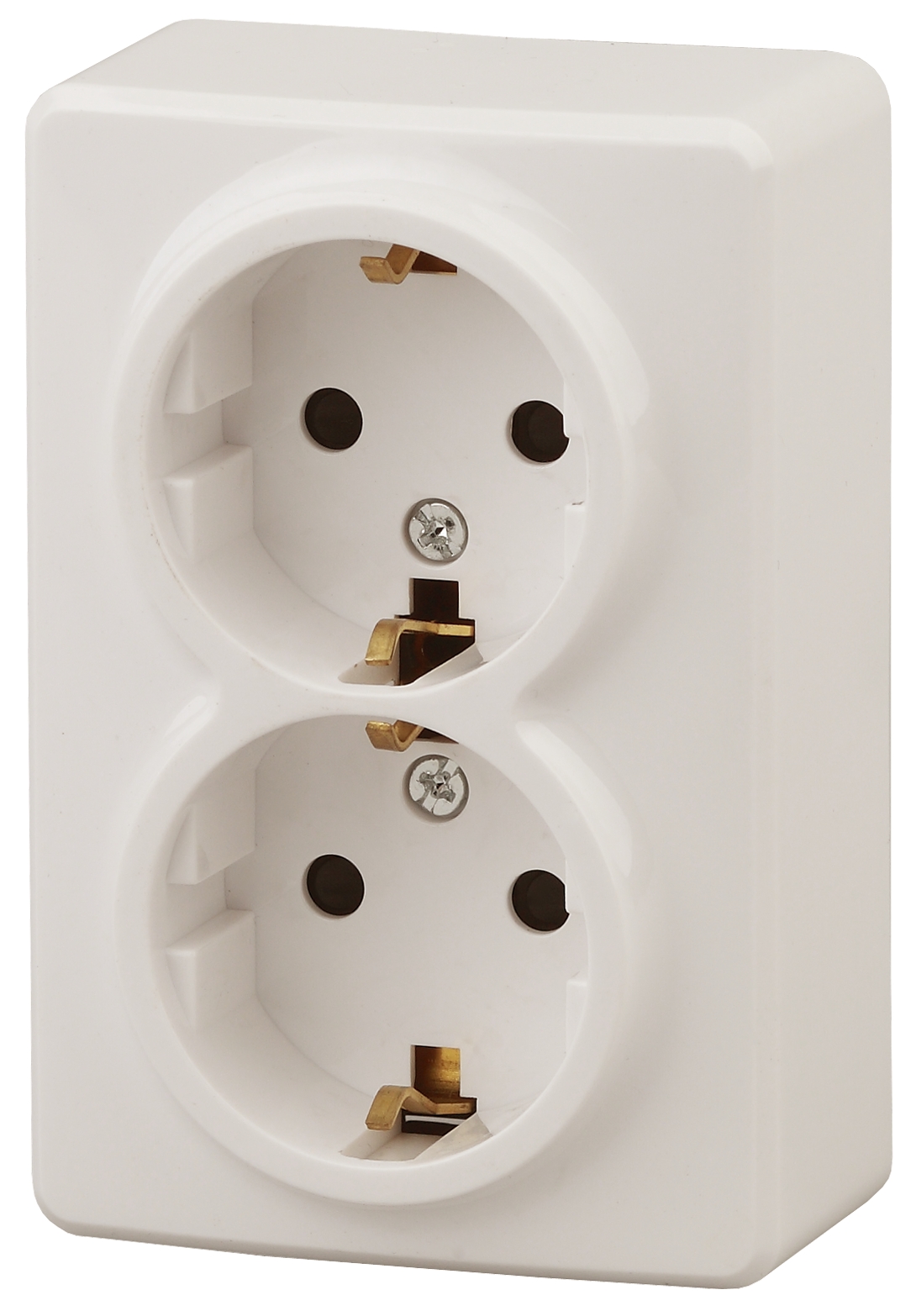 Розетка ЭРА Эксперт 11-2205-02 двойная с заземлением 2х2P+E Schuko 16A-250В IP20 ОУ слоновая кость