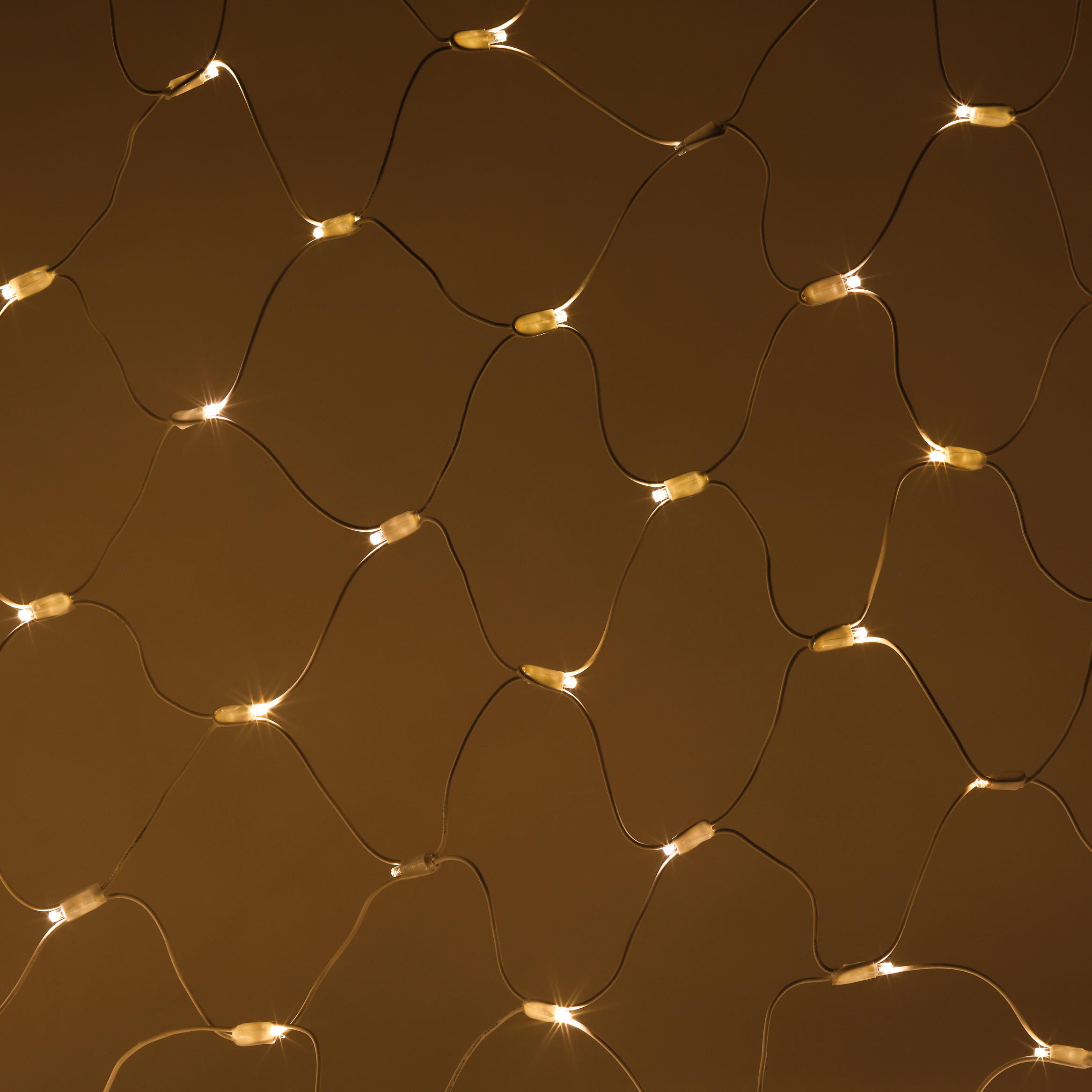 ERAPS-SK2 ЭРА Гирлянда 150LED Сеть 1,5м*2м, теплый белый свет, бел. мерц, белый каучук, 220В, IP65