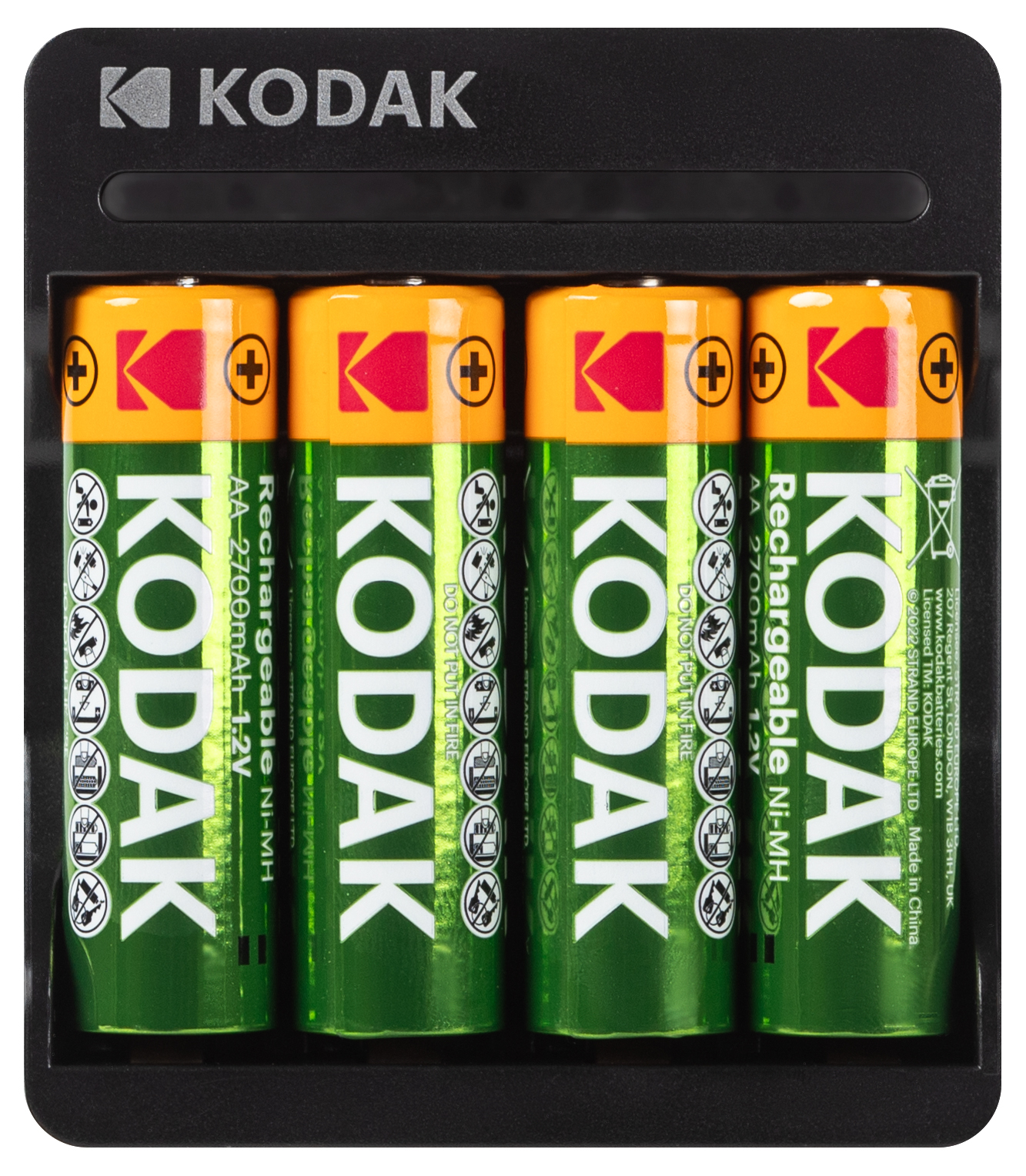 Зарядное устройство для аккумуляторов Kodak USB Overnight charger with 4 x AA 2700 mAh [K4AA/AAA] (6/48/1008)