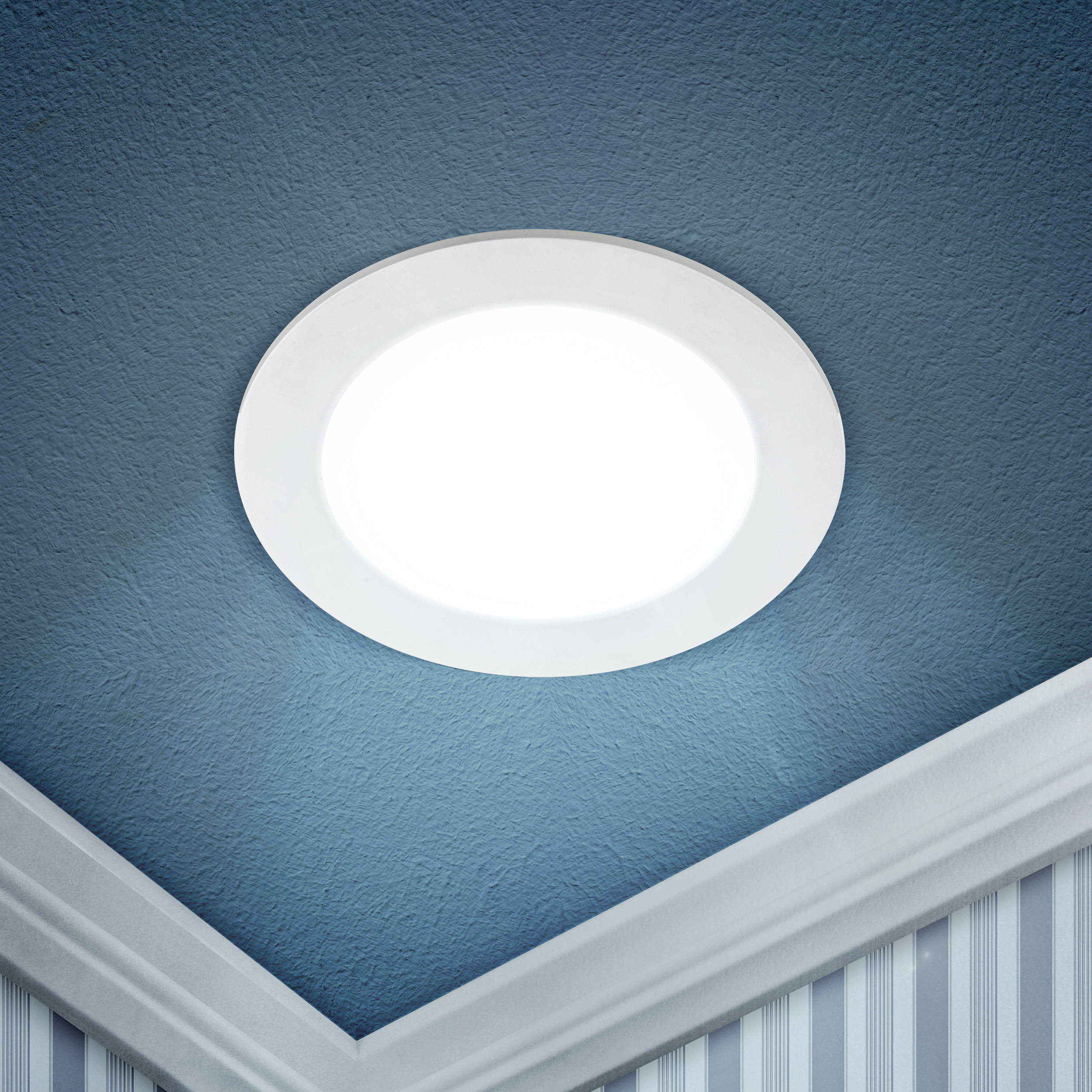 Светильник светодиодный встраиваемый Даунлайт ЭРА LED 1-18-6K/1 Slim панель 18Вт 6500К круглый