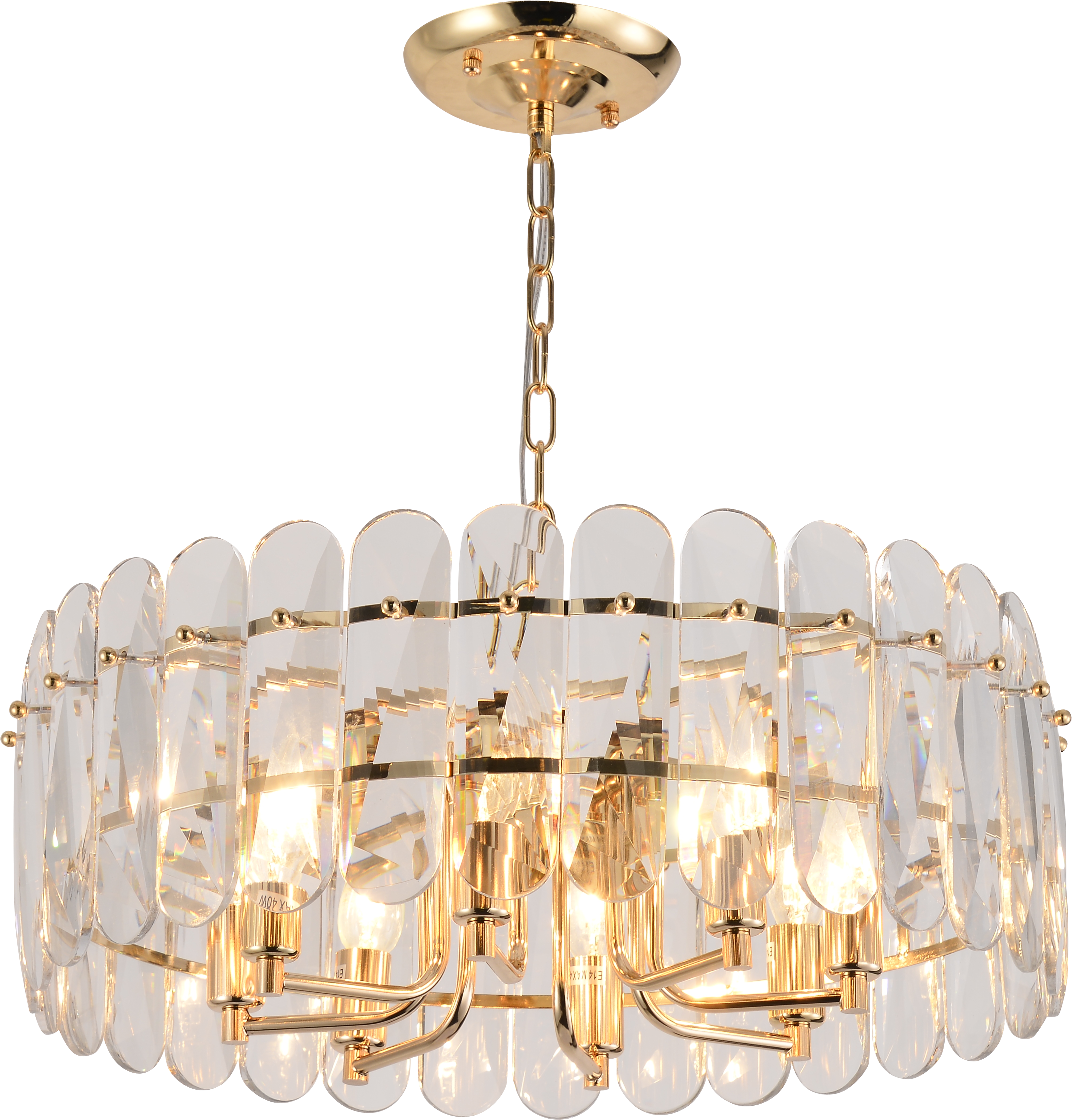 Люстра Rivoli Janice 1044-308 8 х Е14 40 Вт хрусталь