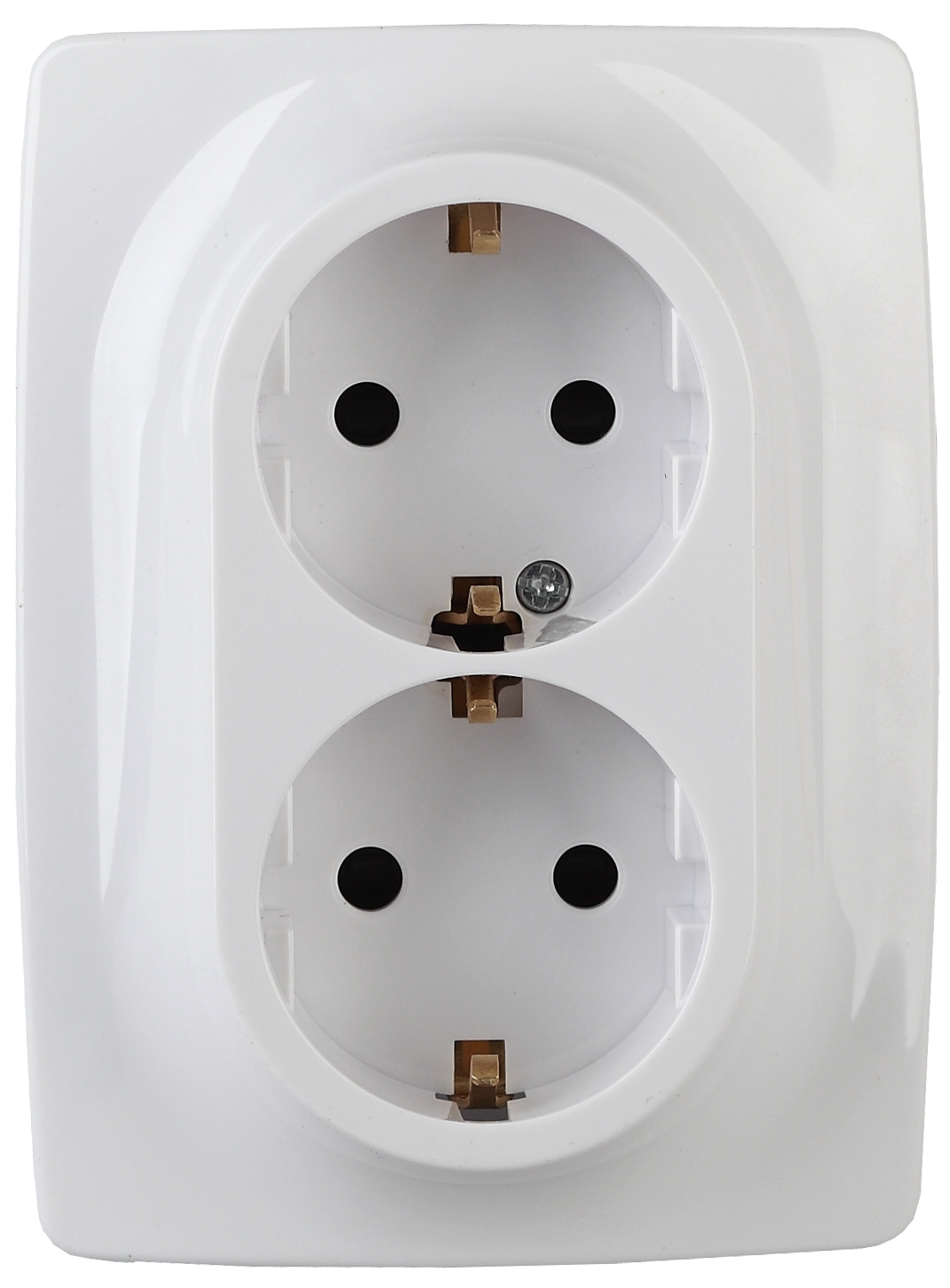 Розетка ЭРА Серия 12 12-2116-01 2X2P+E Schuko 16A-250В IP20 винт белый