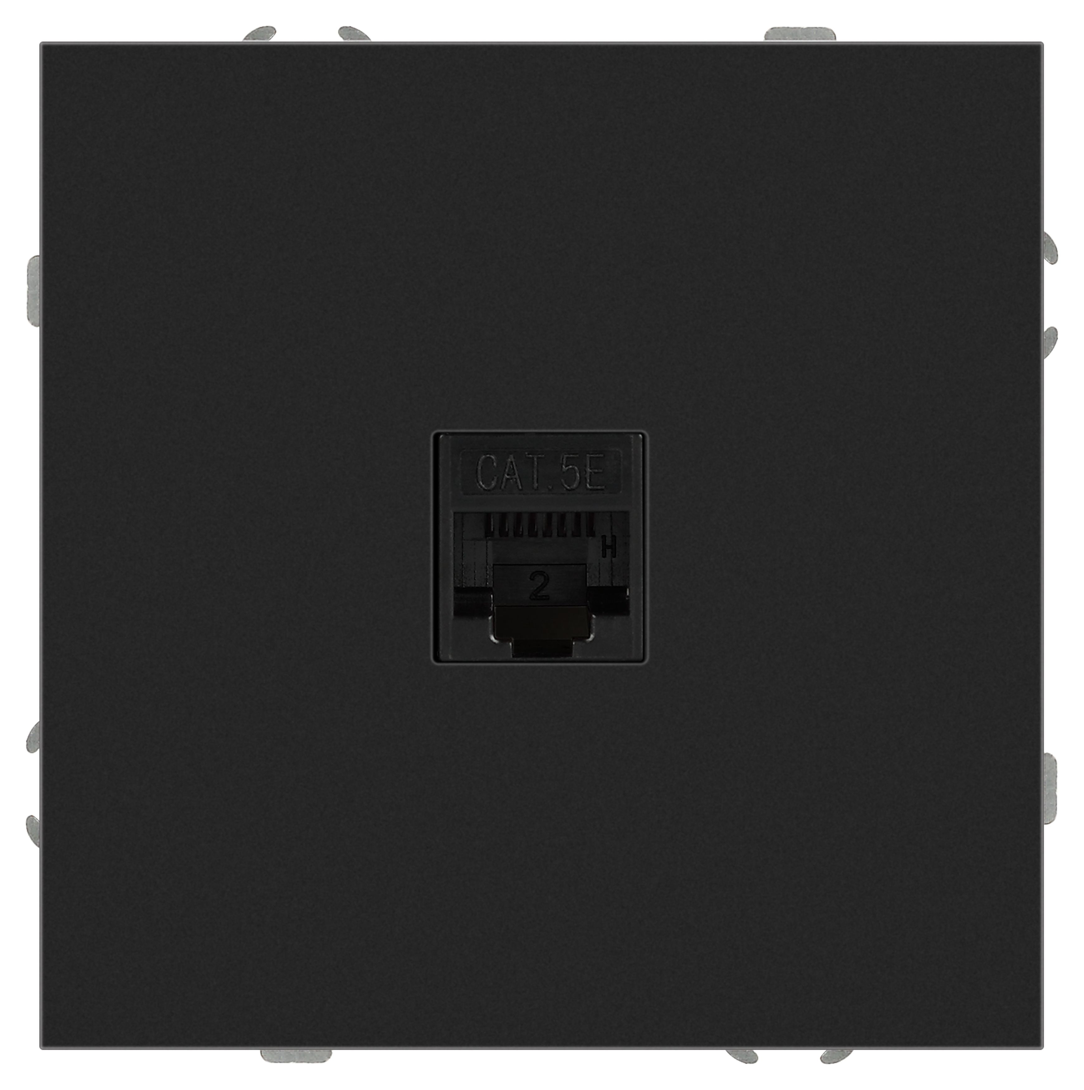 Розетка ЭРА Galaxy 15-3107-05 информационная RJ45 IP20 антрацит