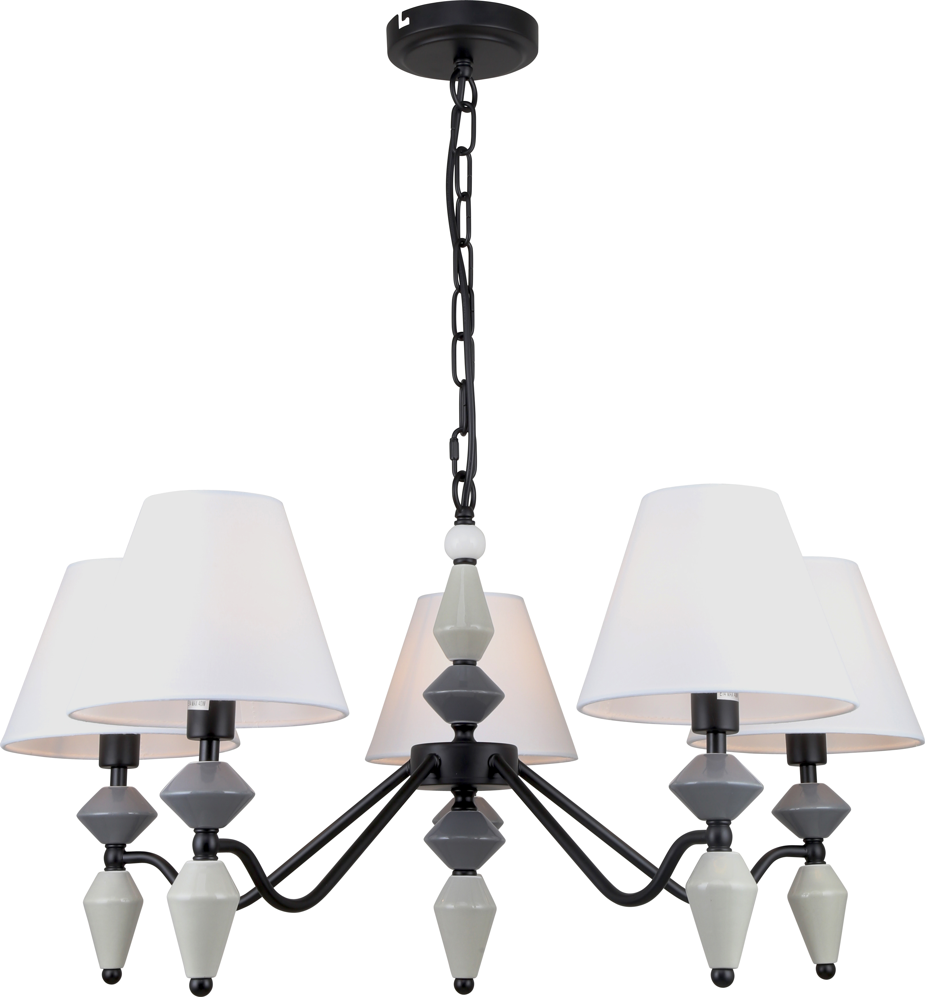 Люстра Rivoli Alisia 2096-305 5 х Е14 40 Вт классика