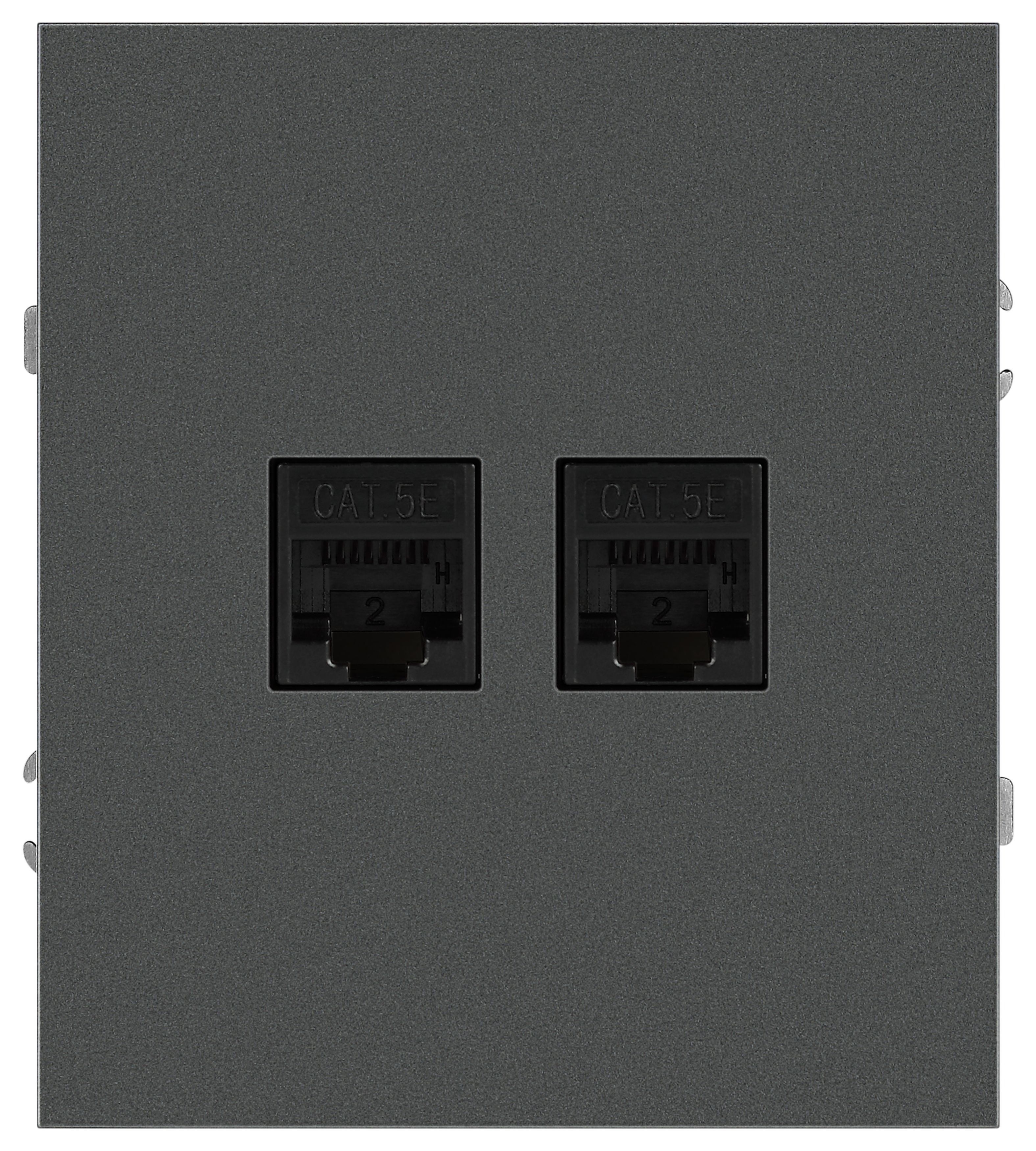 Розетка ЭРА Arktik 16-3108-06 информационная двойная 2XRJ45 графит