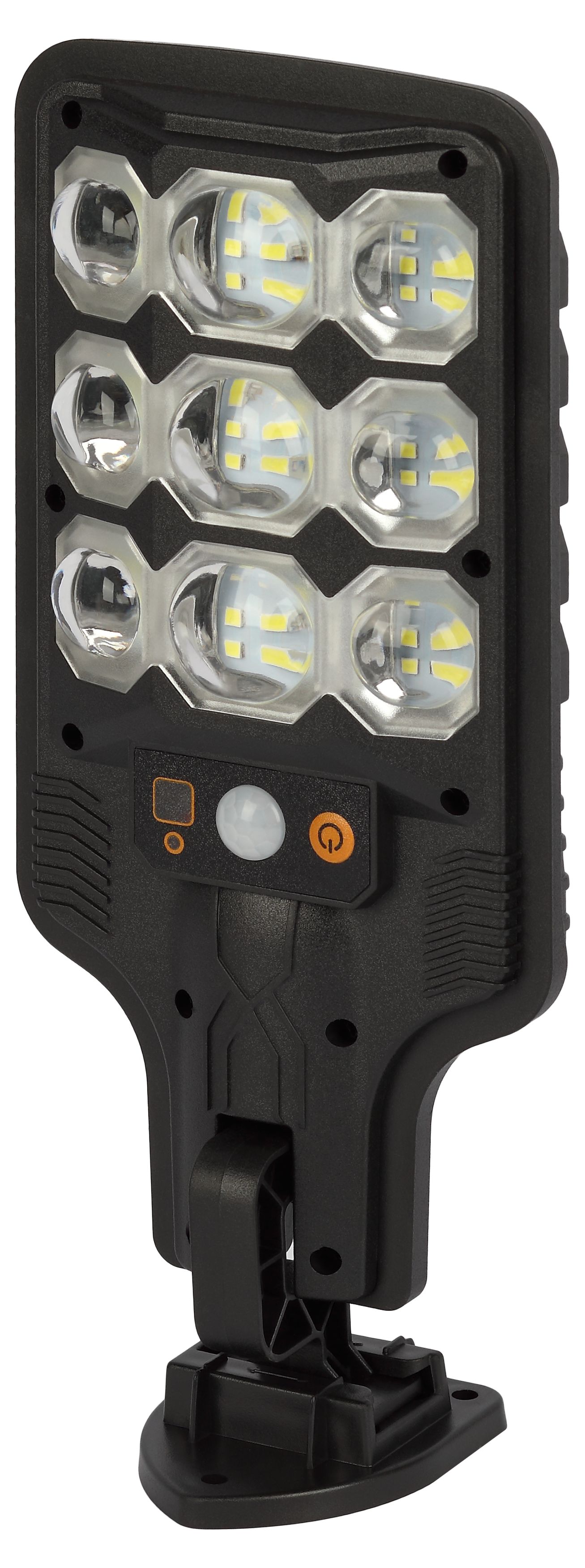 Светильник уличный ЭРА ERAKSS25-01 на солнечной батарее 10 Вт 400 Лм 5000К 63 LED SMD с датчиком движения ПДУ IP44