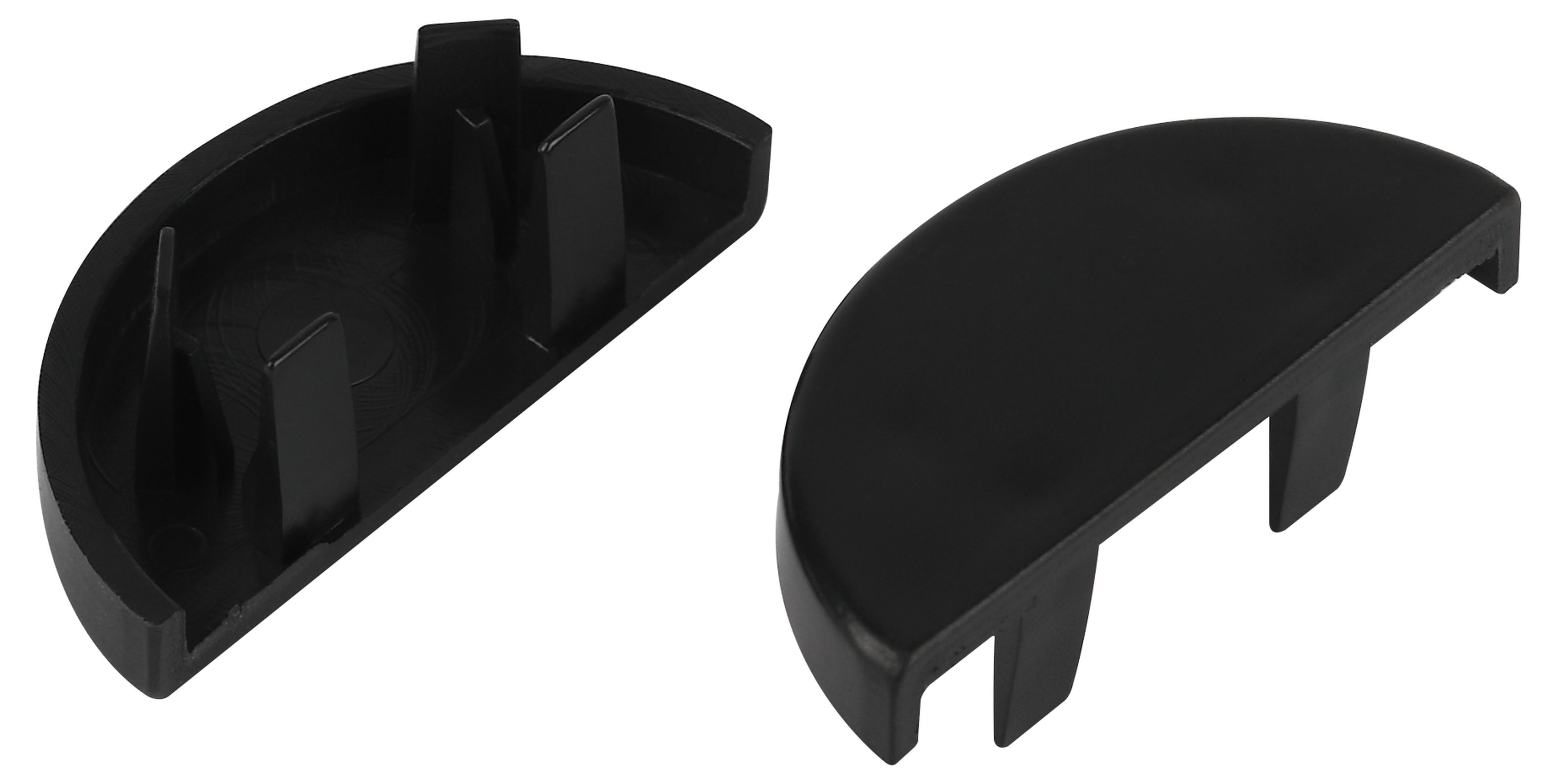 Заглушка ЭРА EC-KK-30-13-GR для полукруглого кабель-канала графит 30х13мм 2шт/комплект