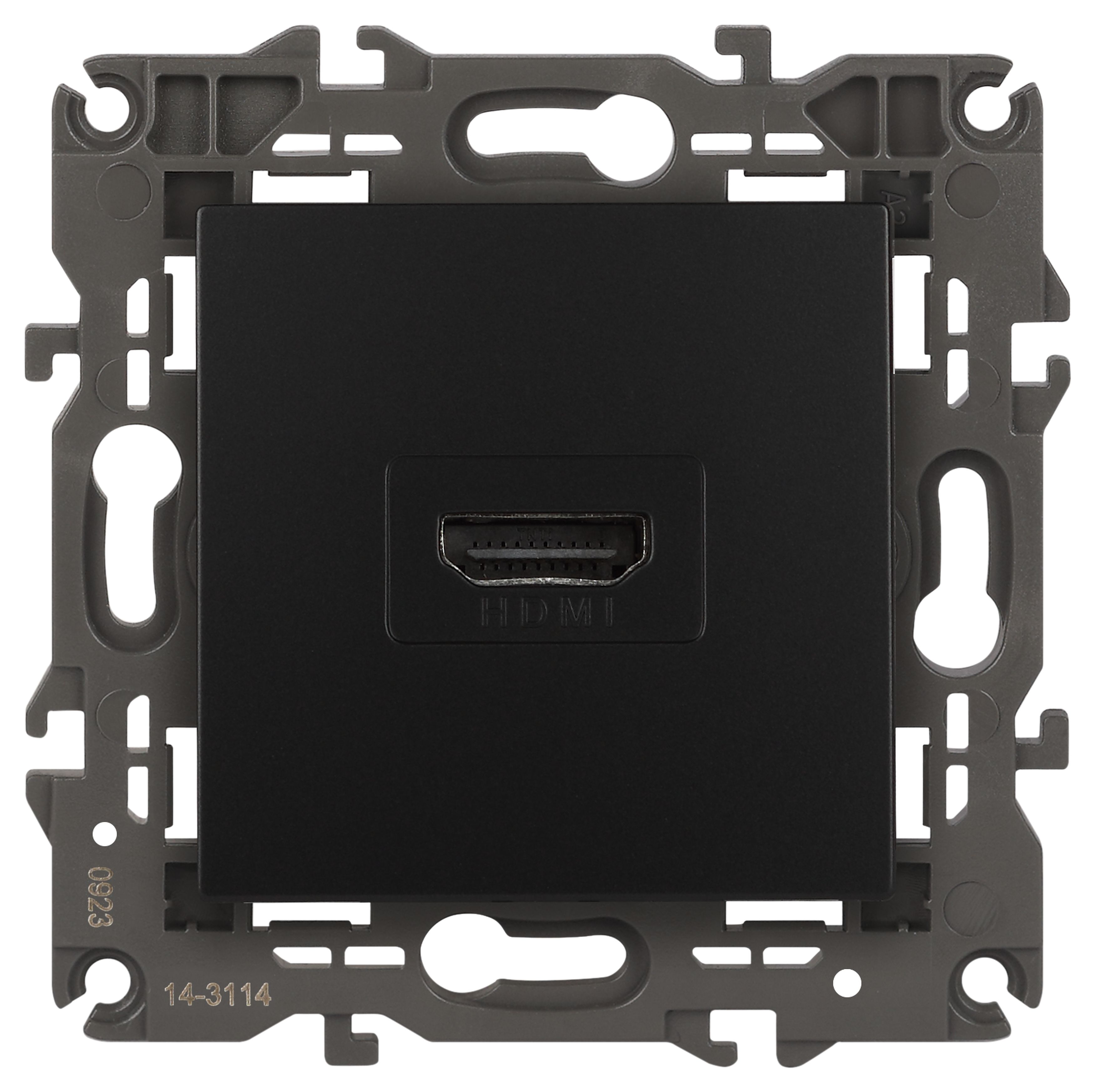 Розетка ЭРА Elegance 14-3114-05 HDMI IP20 антрацит