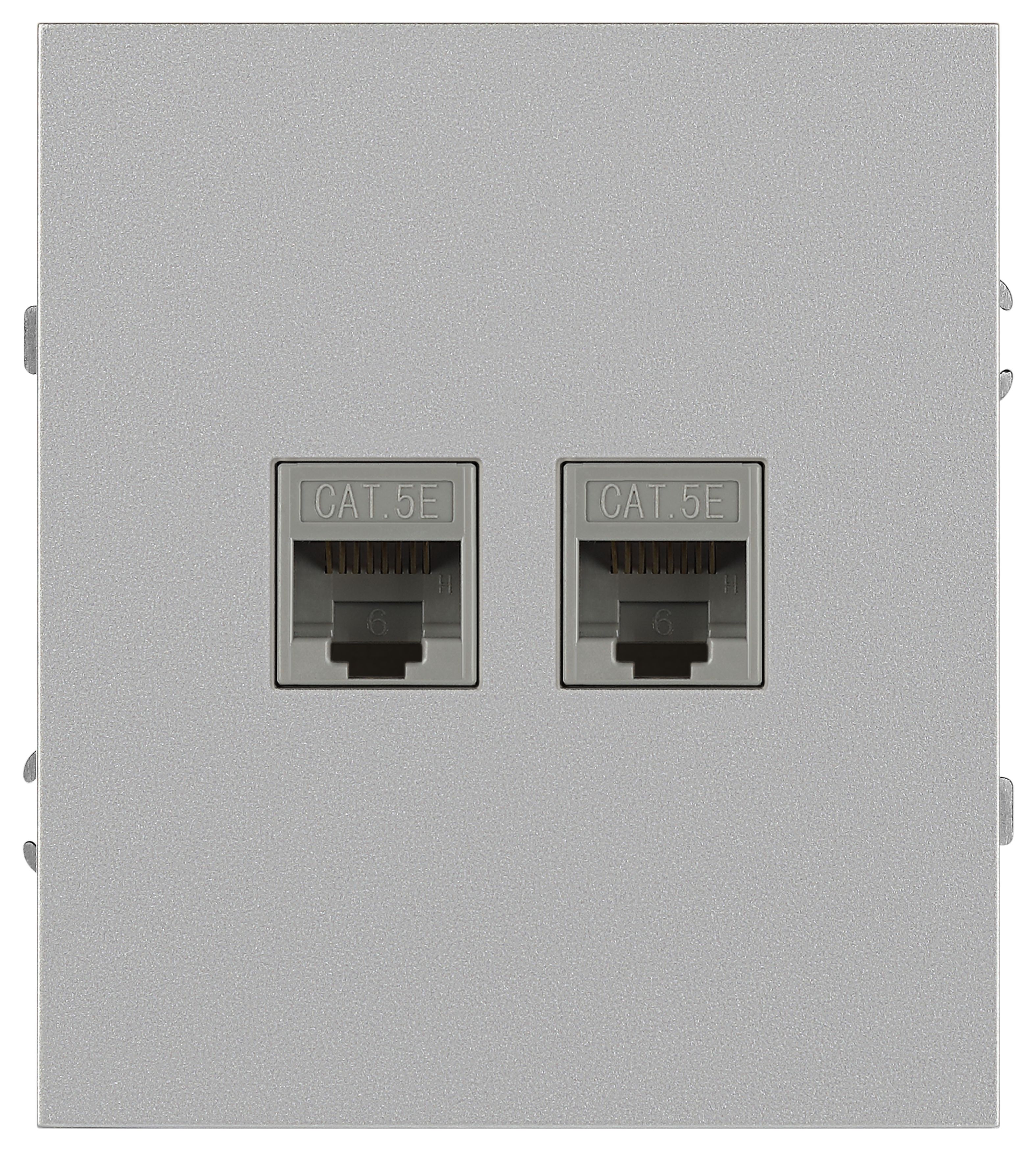 Розетка ЭРА Arktik 16-3108-03 информационная двойная 2XRJ45 алюминий
