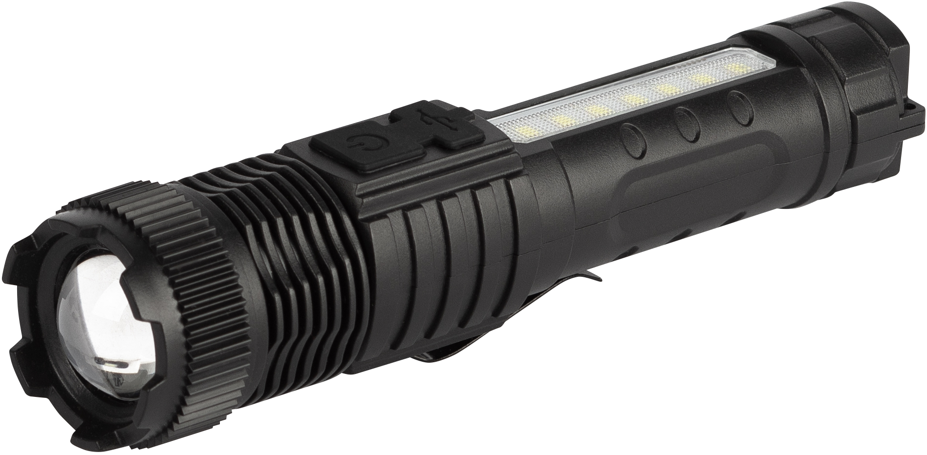 Светодиодный фонарь ЭРА UA-401 универсальный аккумуляторный 3 Вт LED + 3 Вт COB оптический Zoom 3 режима магнит type C