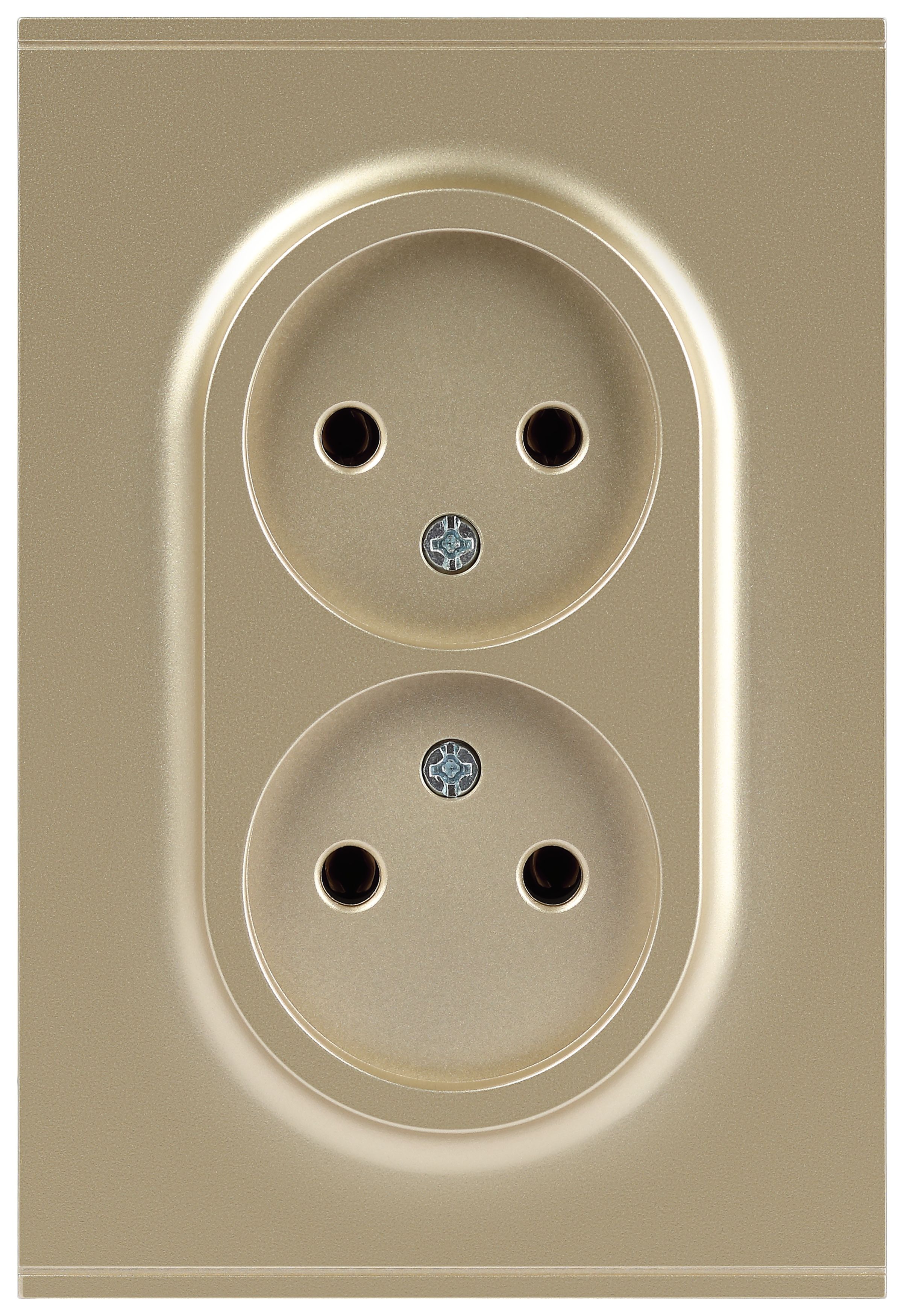 Розетка ЭРА Arktik 16-2107-04 без заземления двойная 2X2P 16А-250В шампань