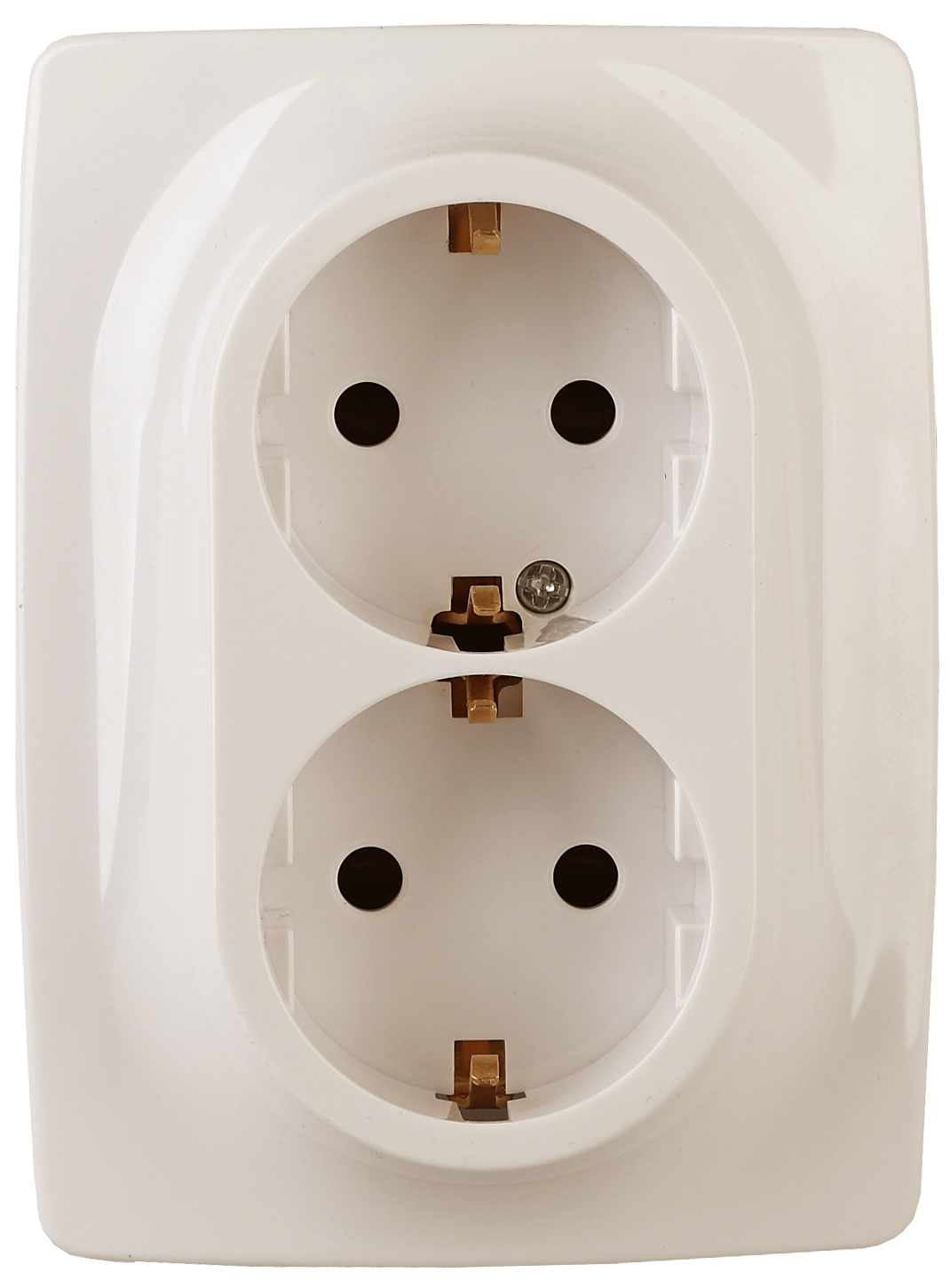 Розетка ЭРА Серия 12 12-2108-02 2X2P+E Schuko со шторками 16A-250В IP20 слоновая кость