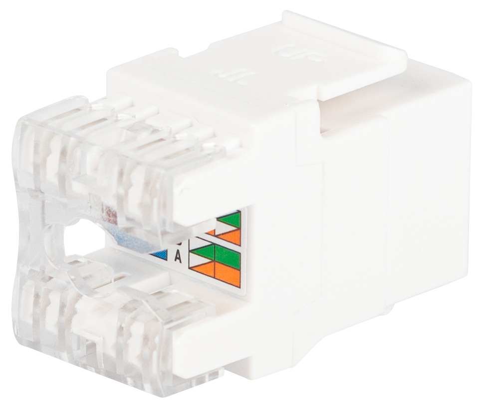 Коннектор ЭРА ОФИС 18-8002-01 RJ45 CAT6 UTP Keystone цвет белый