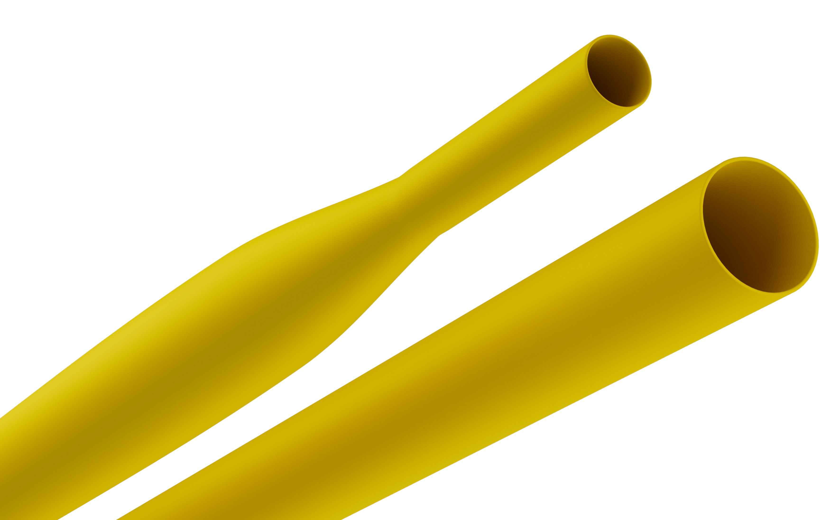 Термоусадочная трубка ЭРА NO-224-401 ТТУ нг-LS 3/1.5 жёлтая в отрезках по 1 м 50 шт